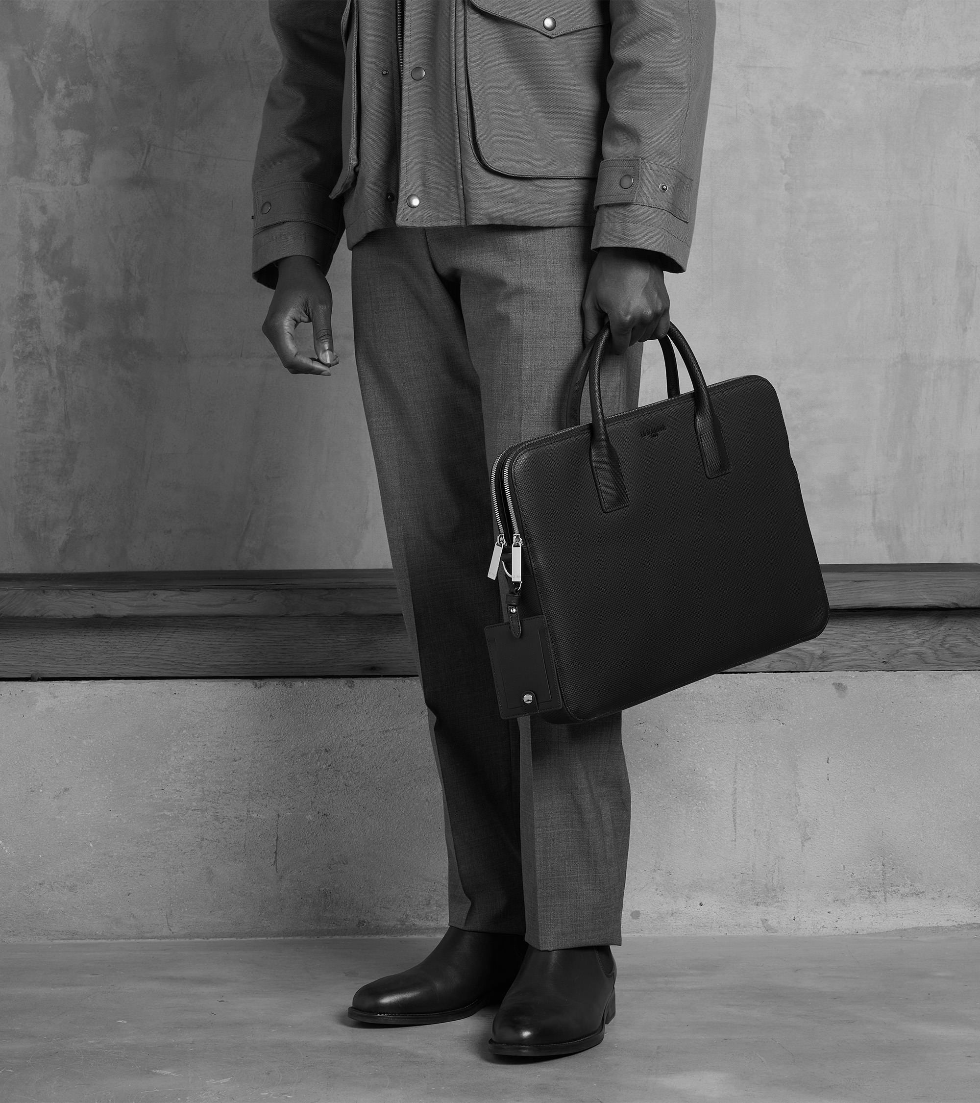 Emile 15" briefcase in signature T leather