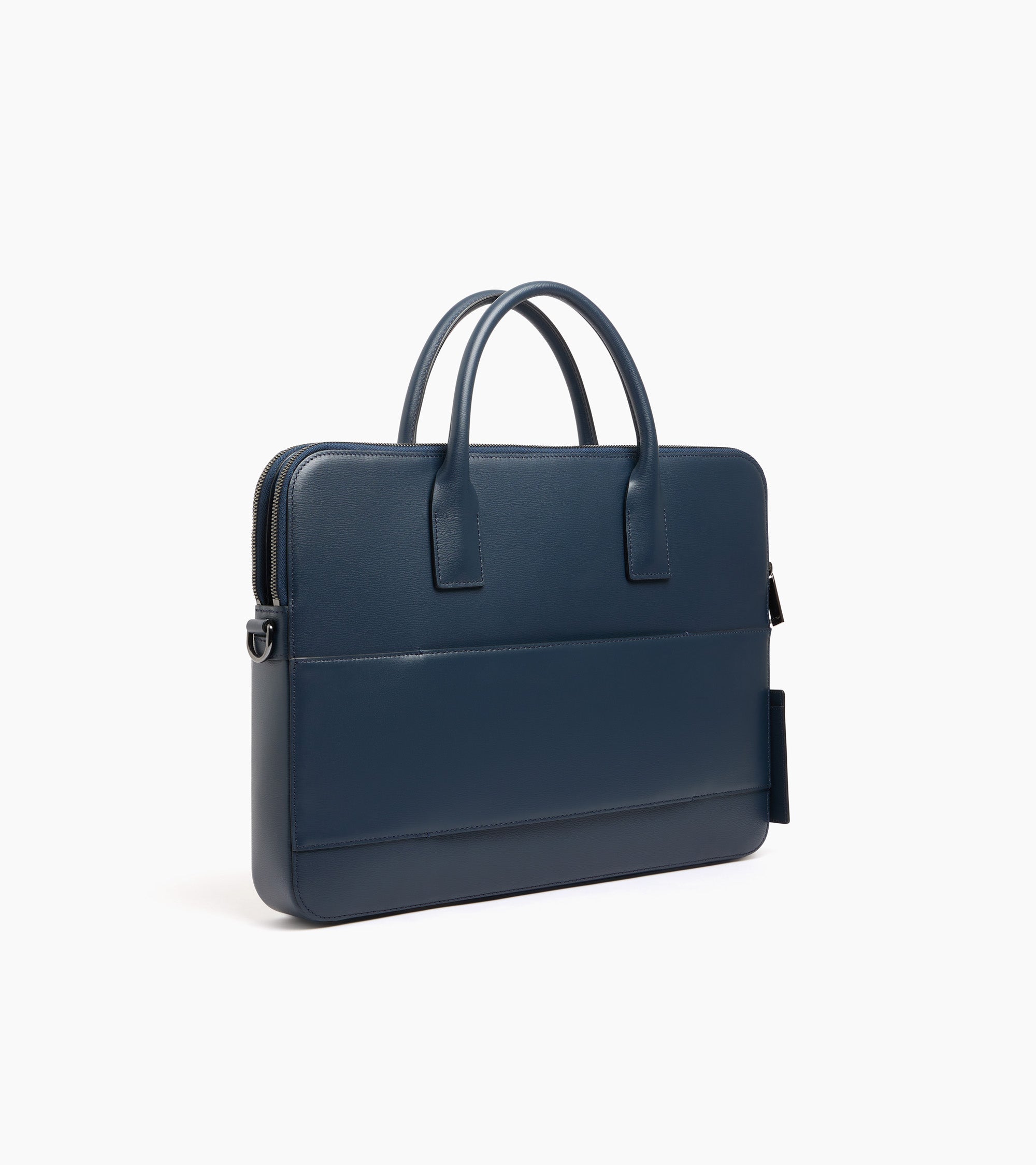 Emilie slim 15" briefcase in bonded leather