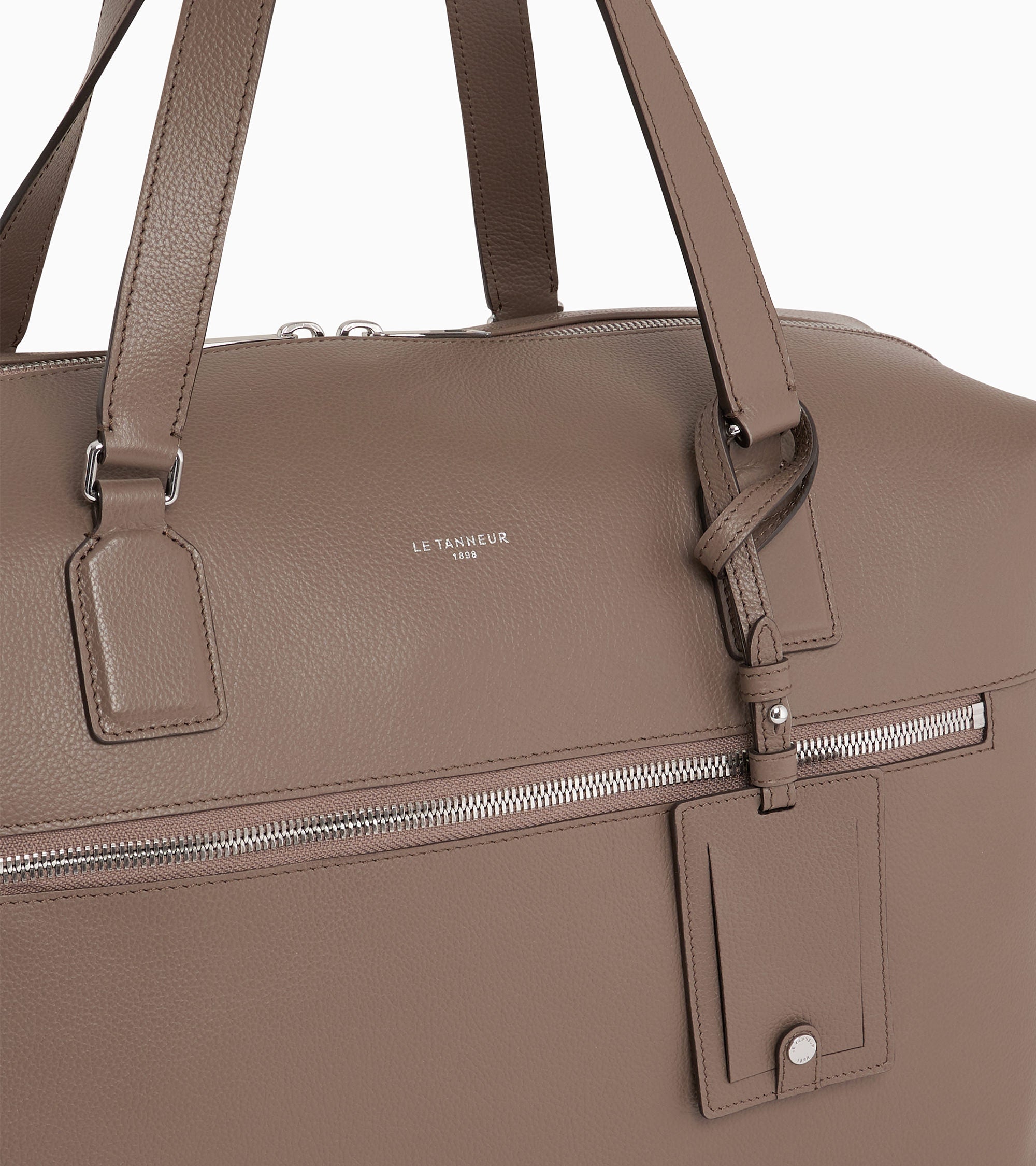 Emile 24h travel bag in grained leather