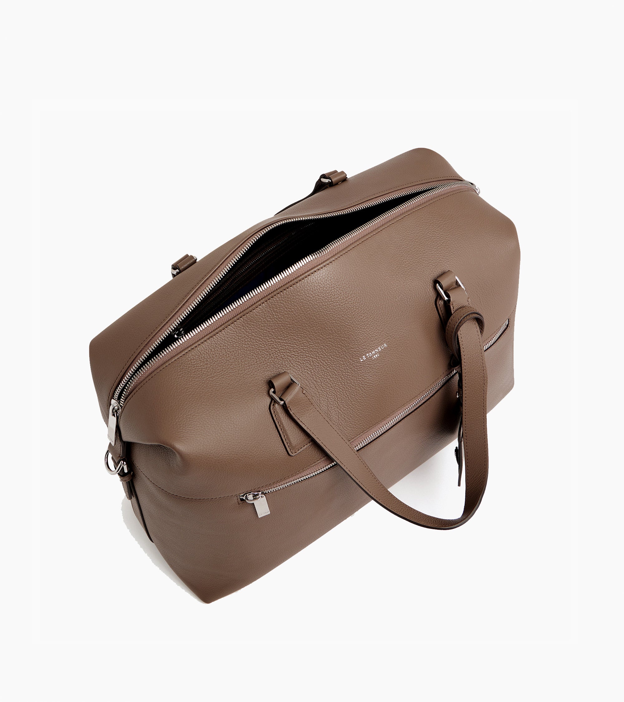 Emile 24h travel bag in grained leather