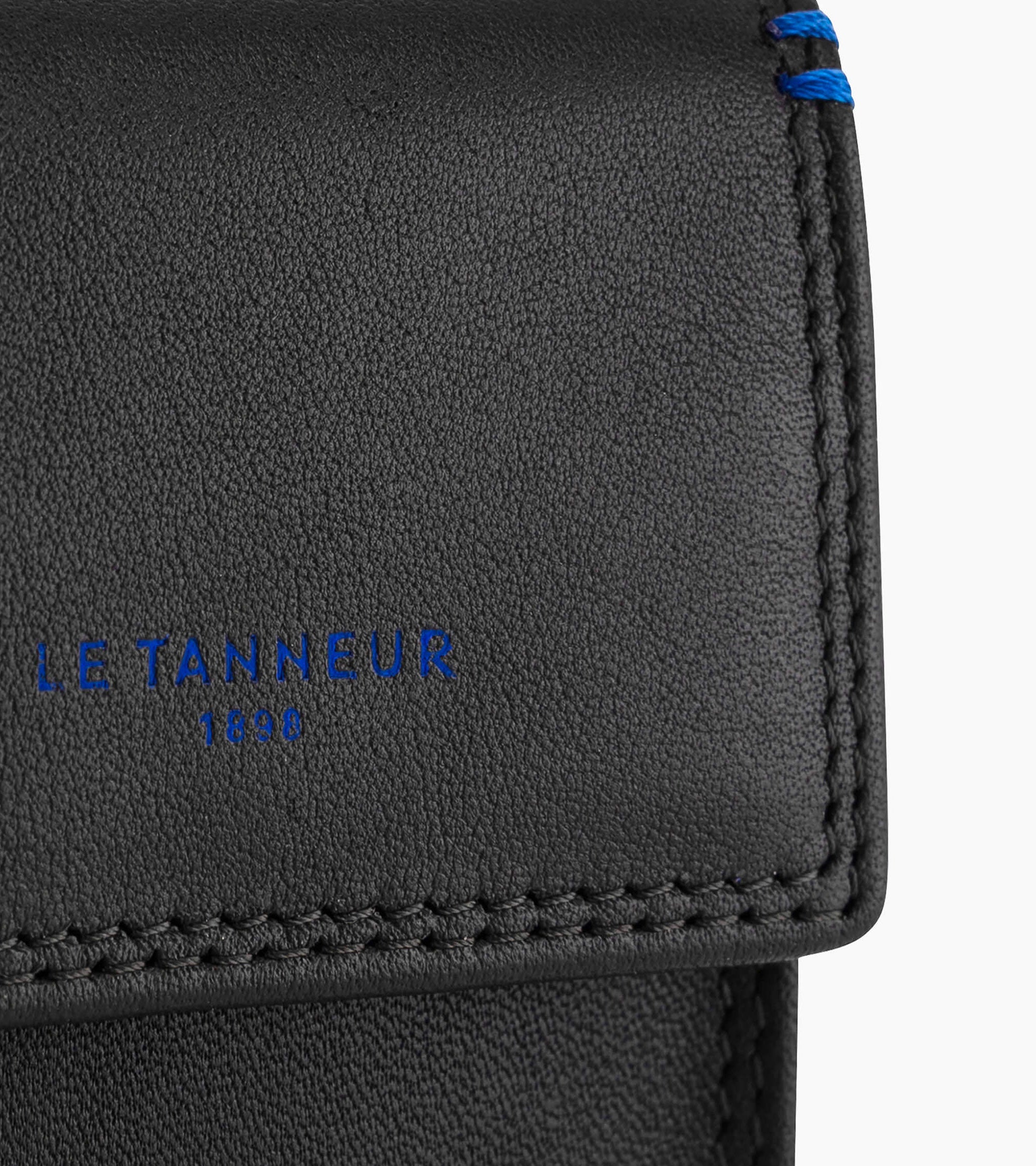 Martin flap key case in smooth leather