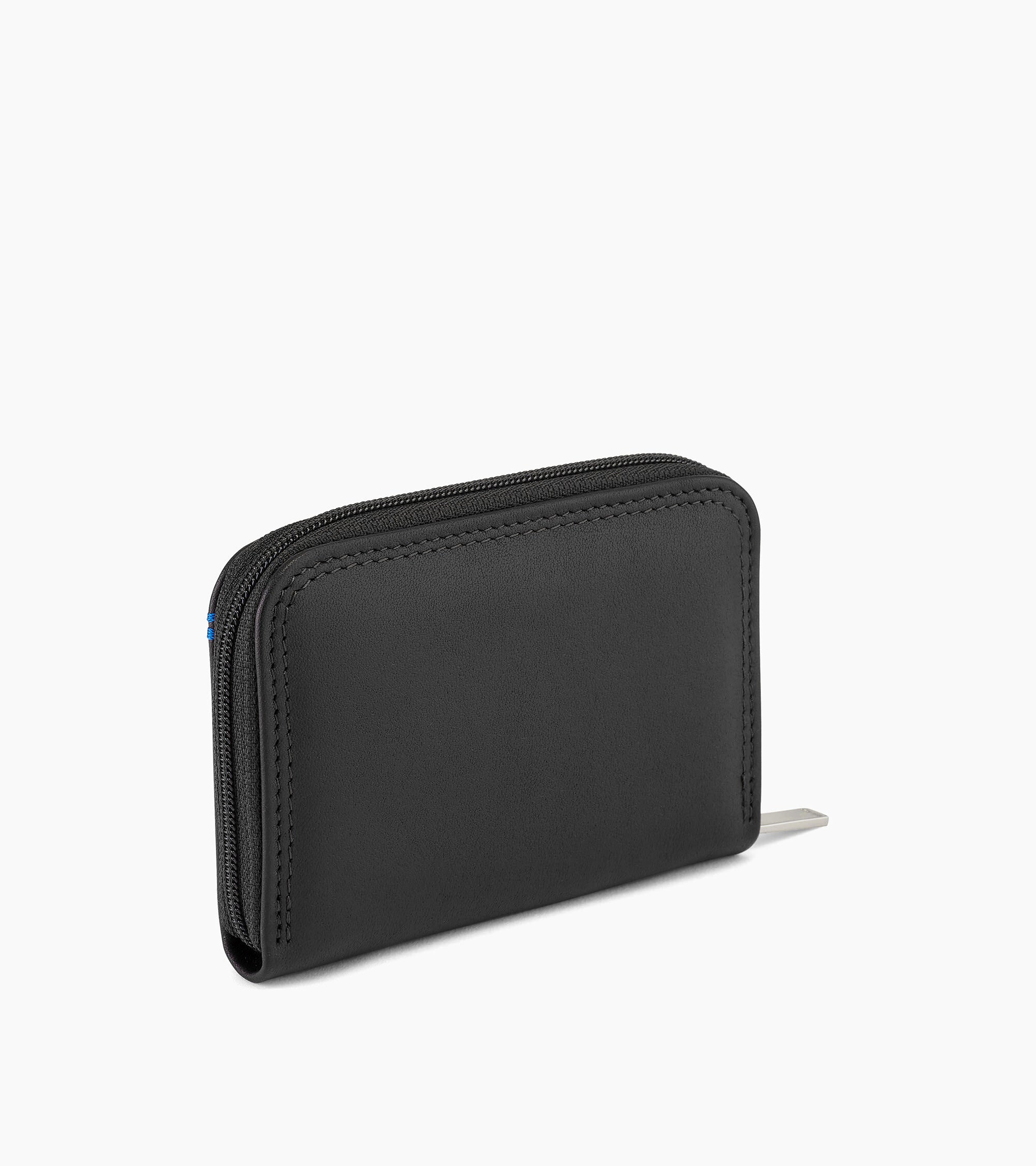 Martin zipped coin purse in smooth leather
