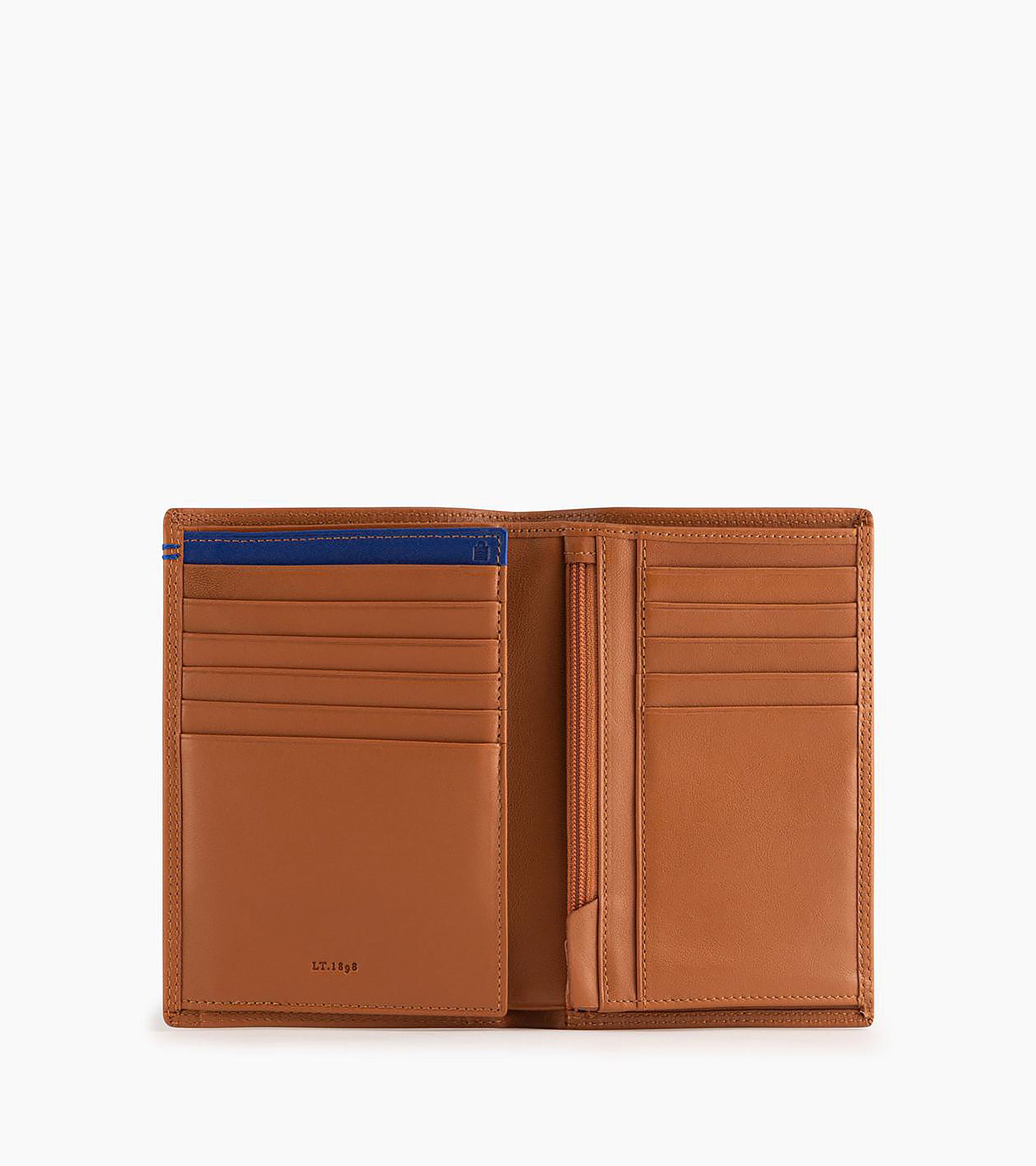 Martin zipped pocket and 2 shutters wallet in smooth leather