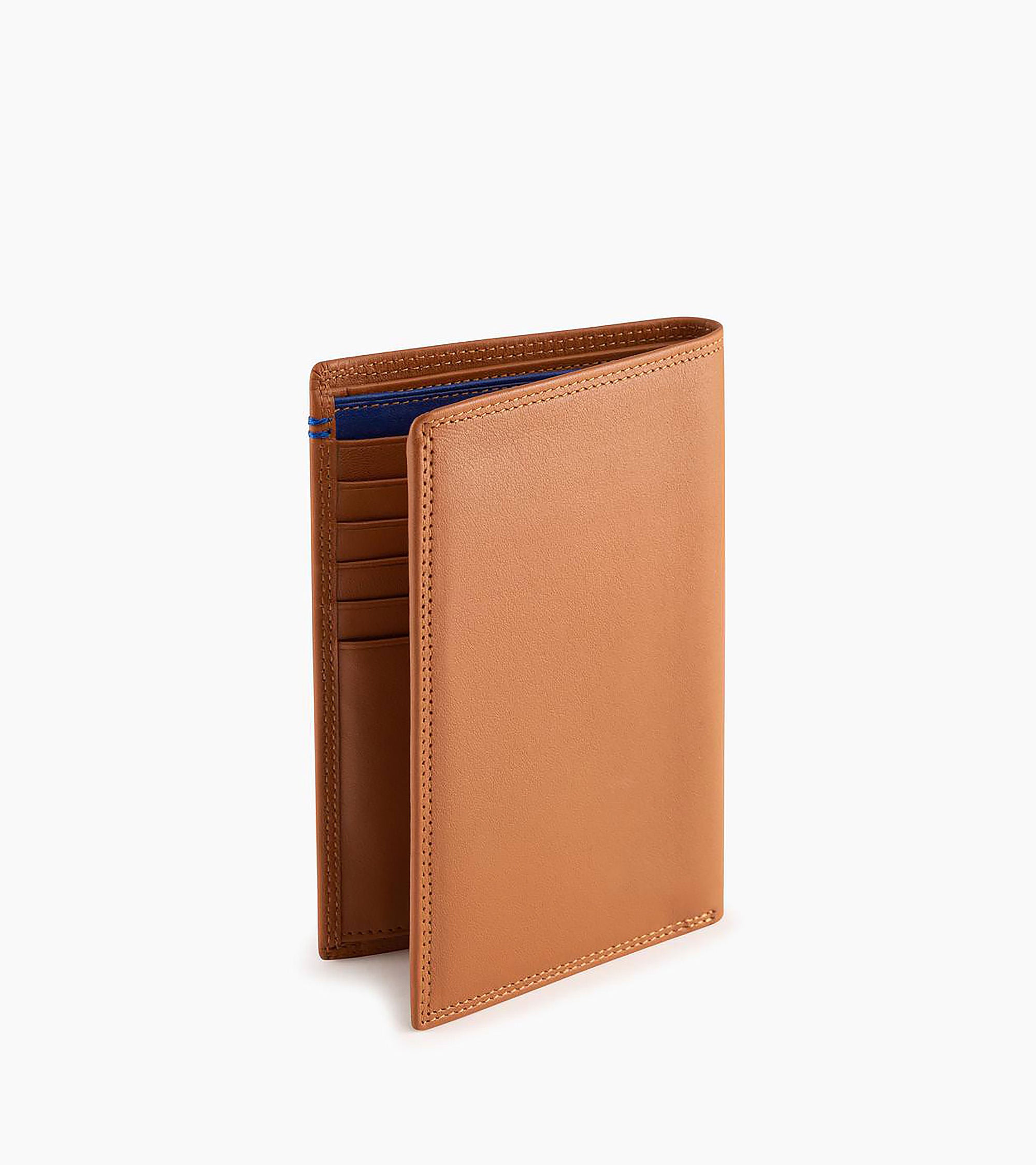 Martin zipped pocket and 2 shutters wallet in smooth leather