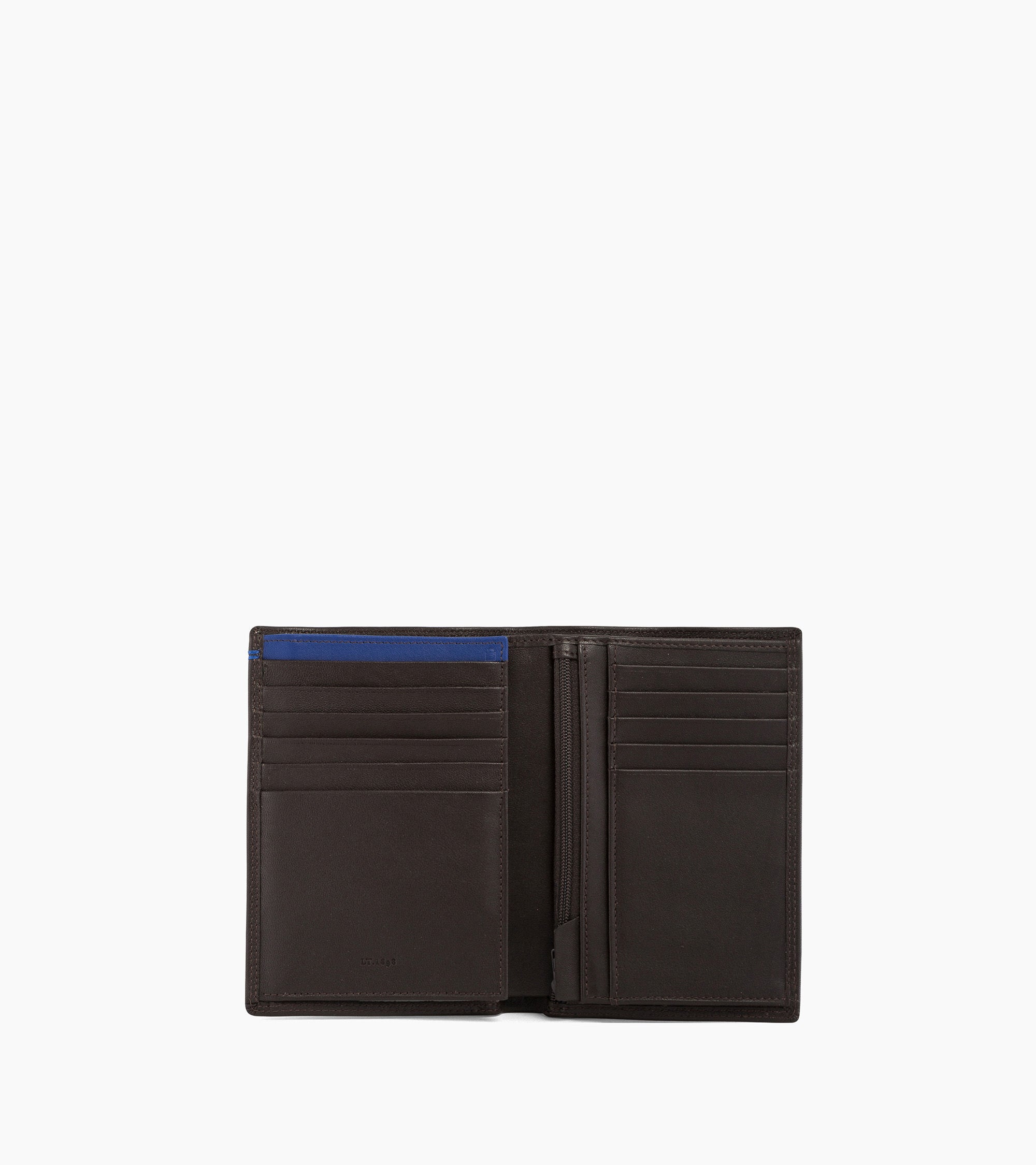 Martin zipped pocket and 2 shutters wallet in smooth leather