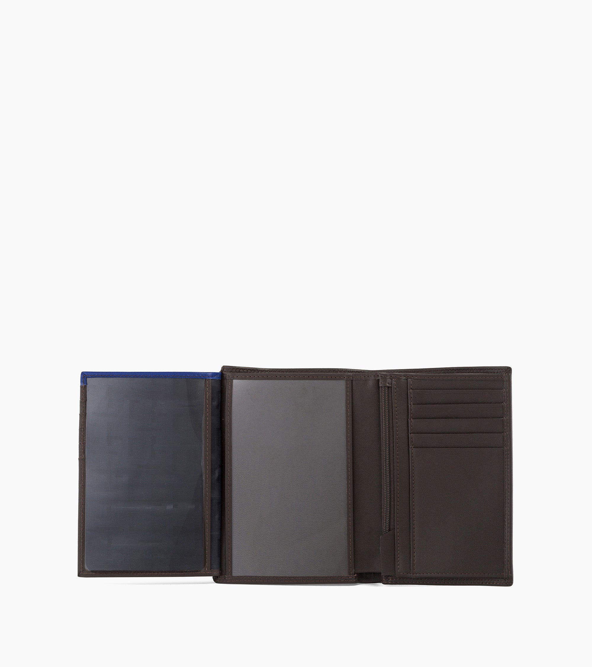 Martin zipped pocket and 2 shutters wallet in smooth leather