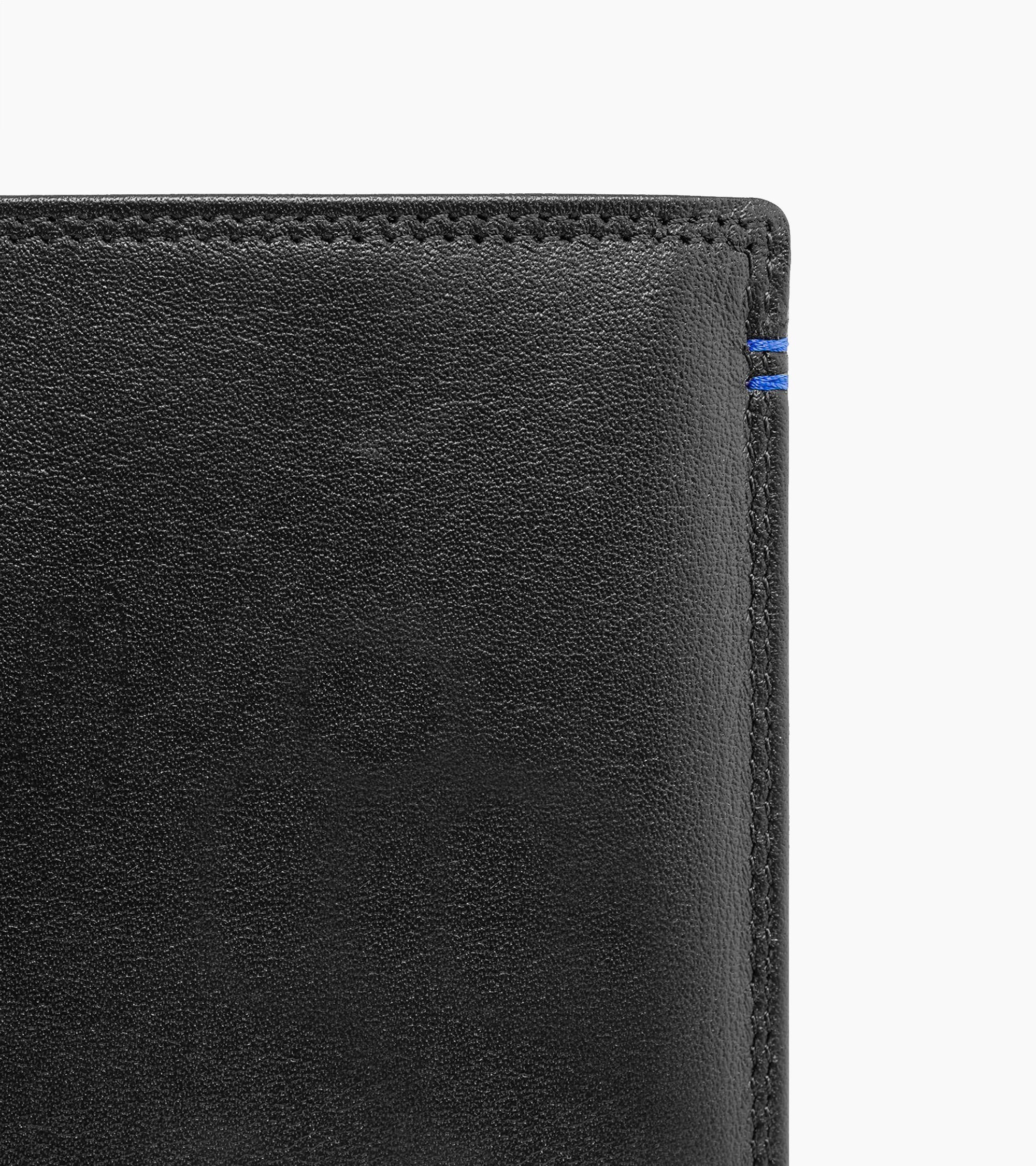 Martin large wallet with zipped pocket and 2 shutters in smooth leather