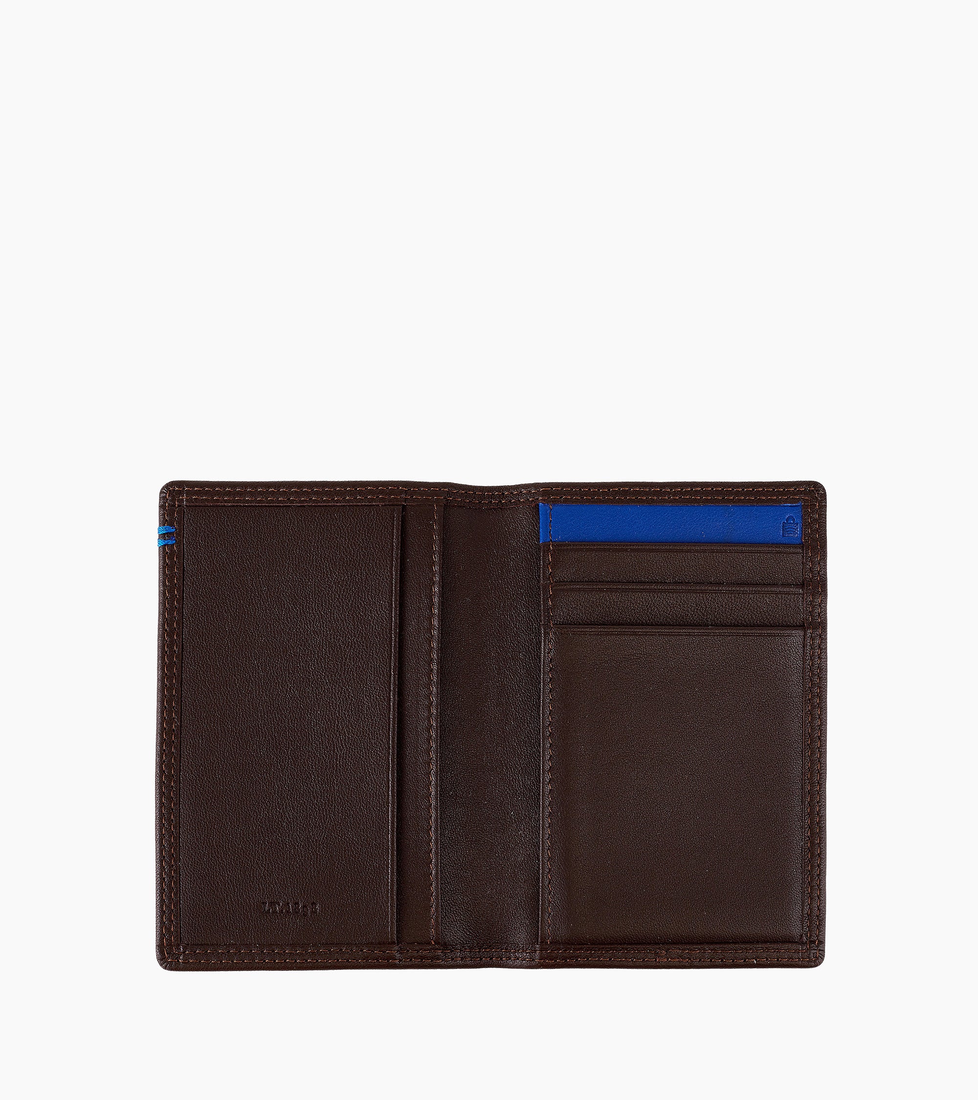 Martin vertical card holder in smooth leather