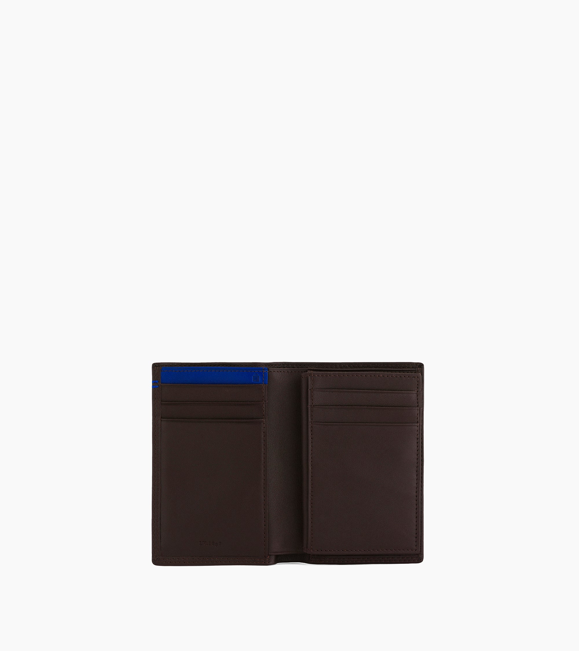 Martin medium card holder with billfold in smooth leather