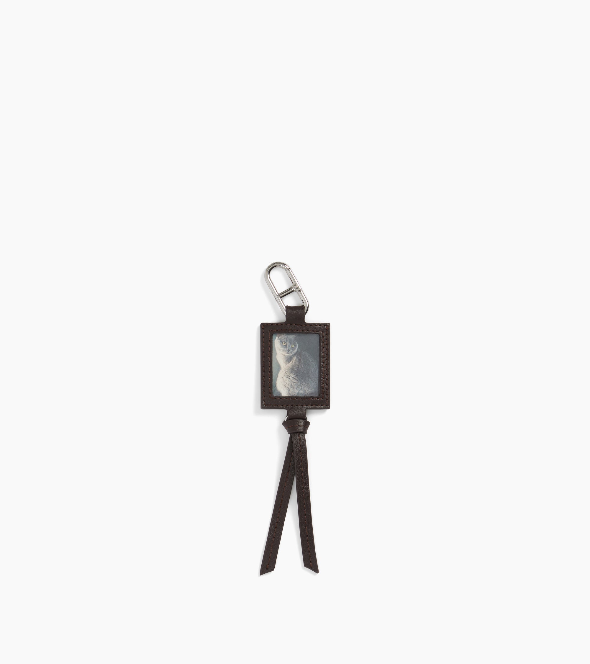 Mademoiselle Agnès charms photo holder in smooth leather