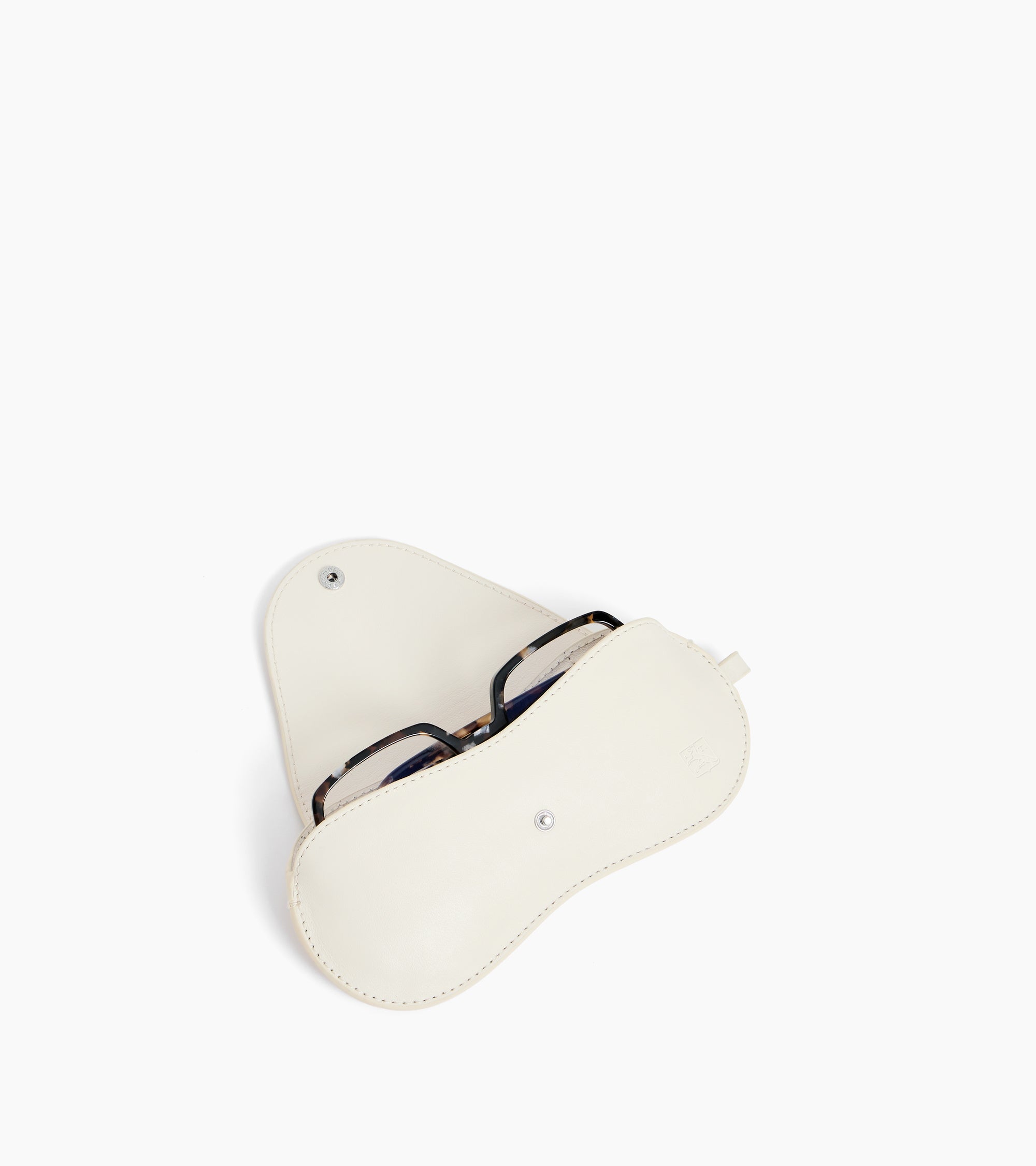 Mademoiselle Agnès charms smooth leather glasses case