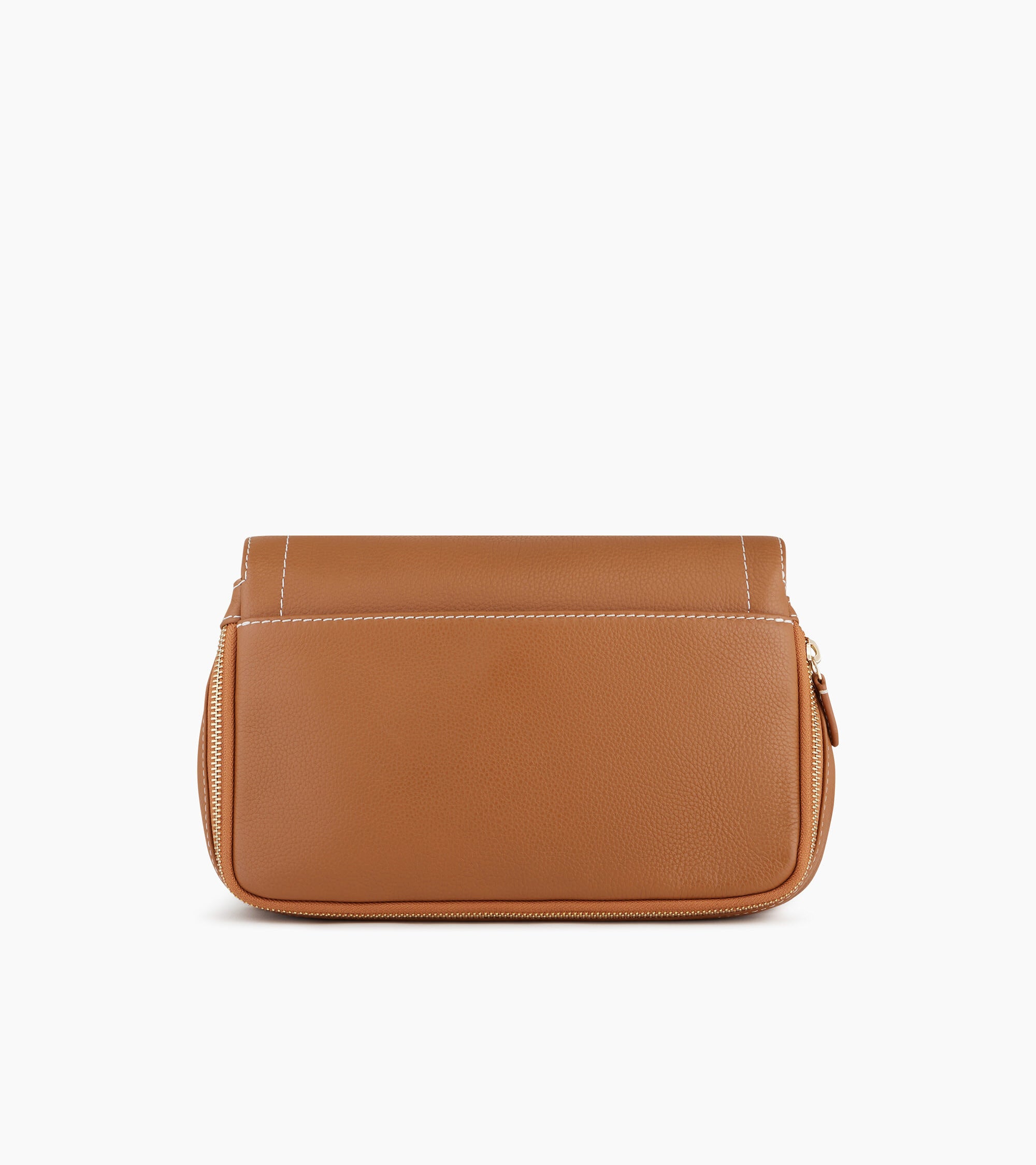 Simone small bag with crossbody strap in grained leather