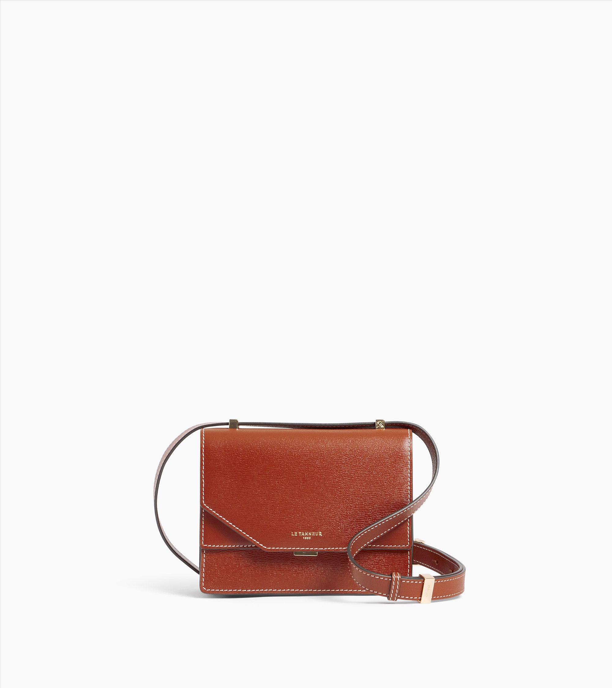 Naya mini shoulder bag in cork effect leather