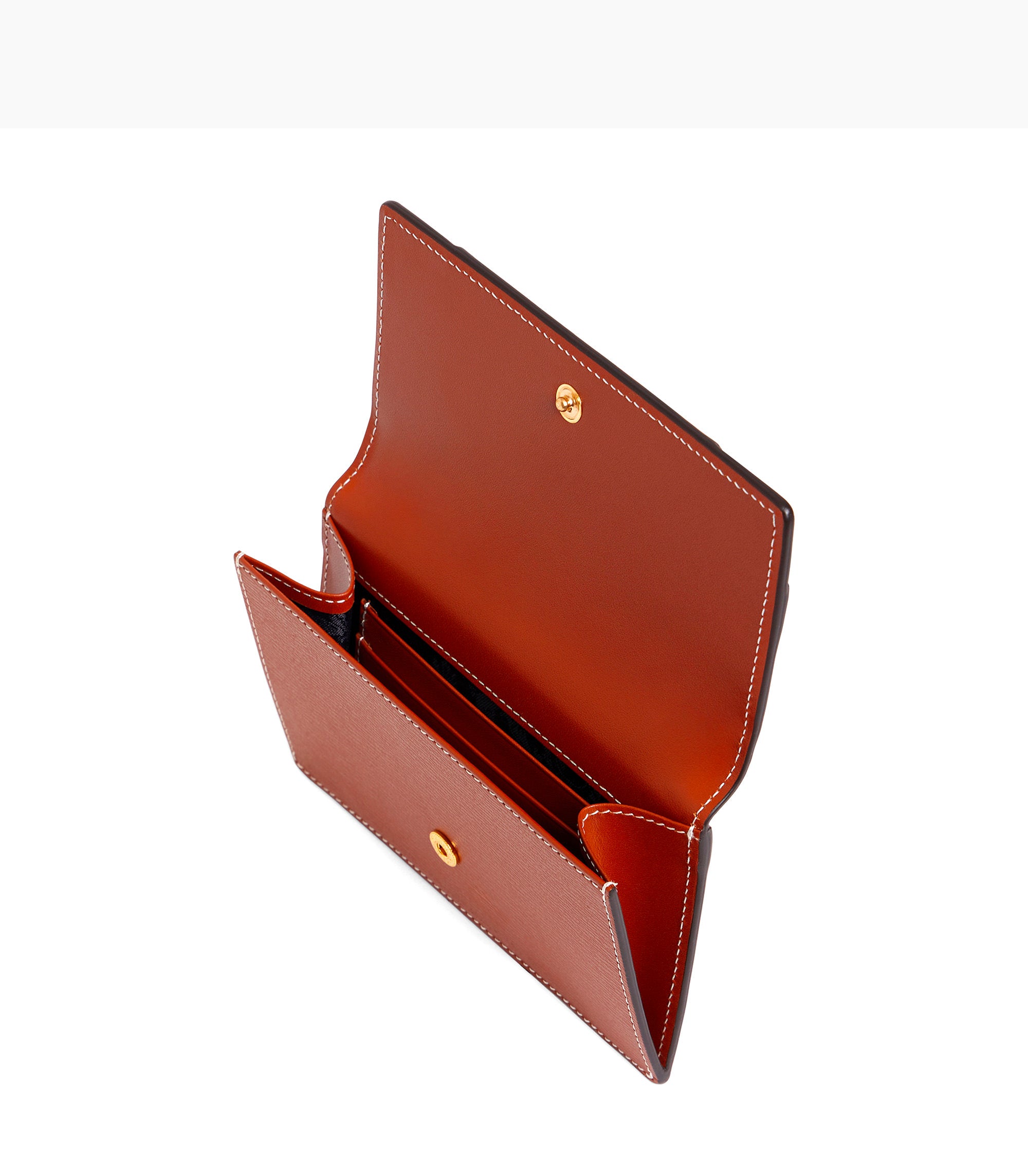 Naya flap card case in cork effect leather