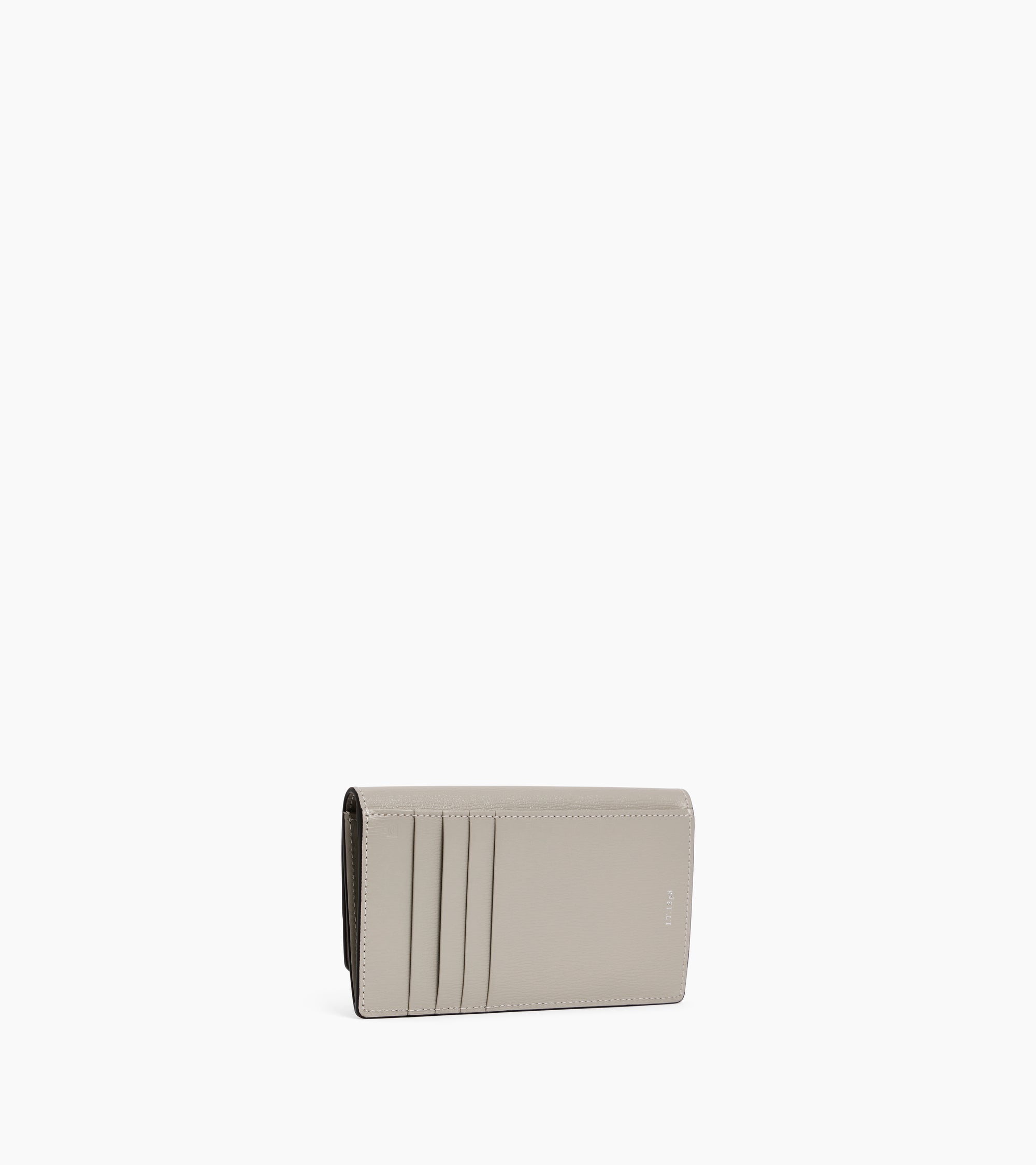 Naya flap card case in cork effect leather