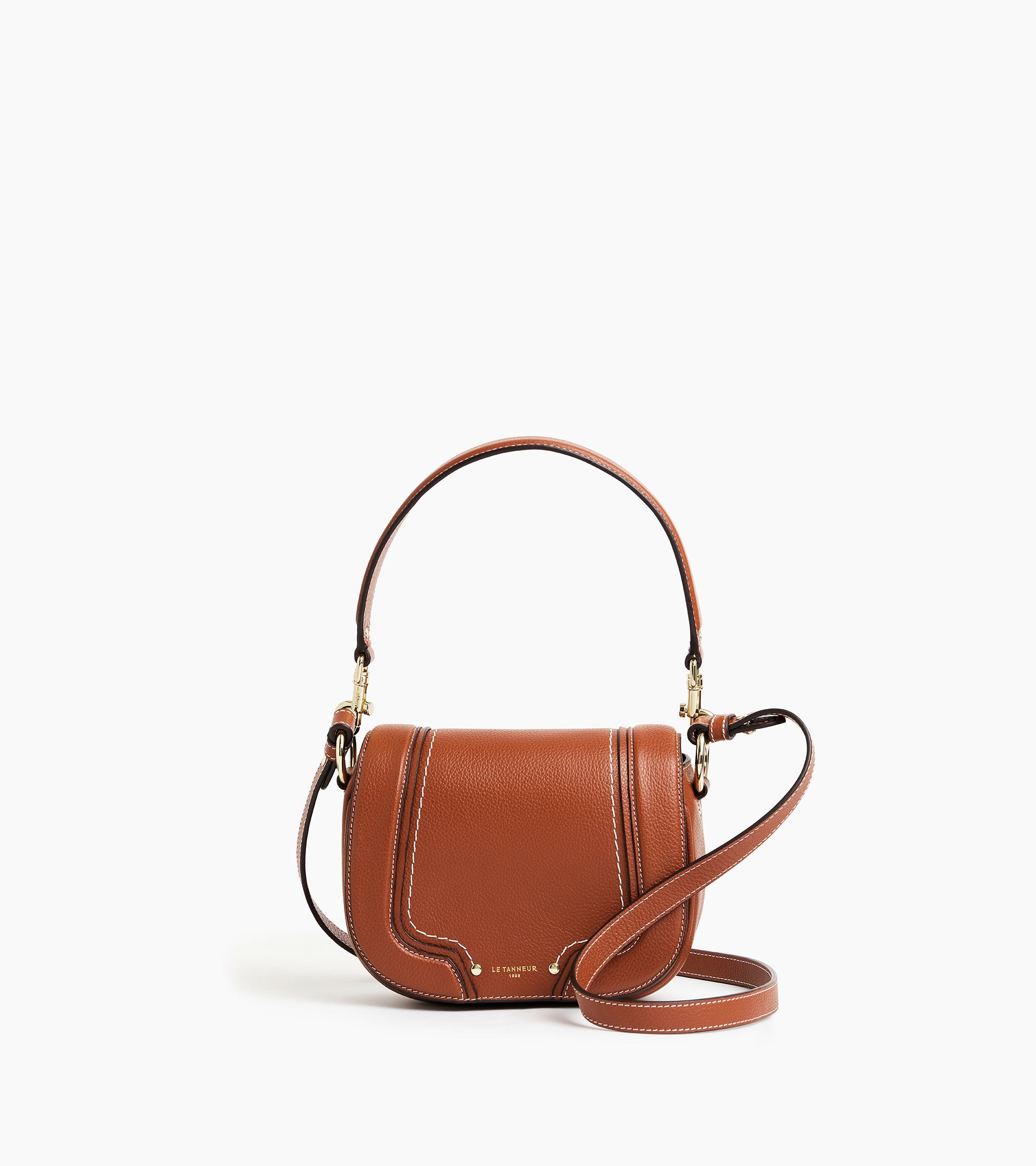 Ella small crossbody bag in grained leather