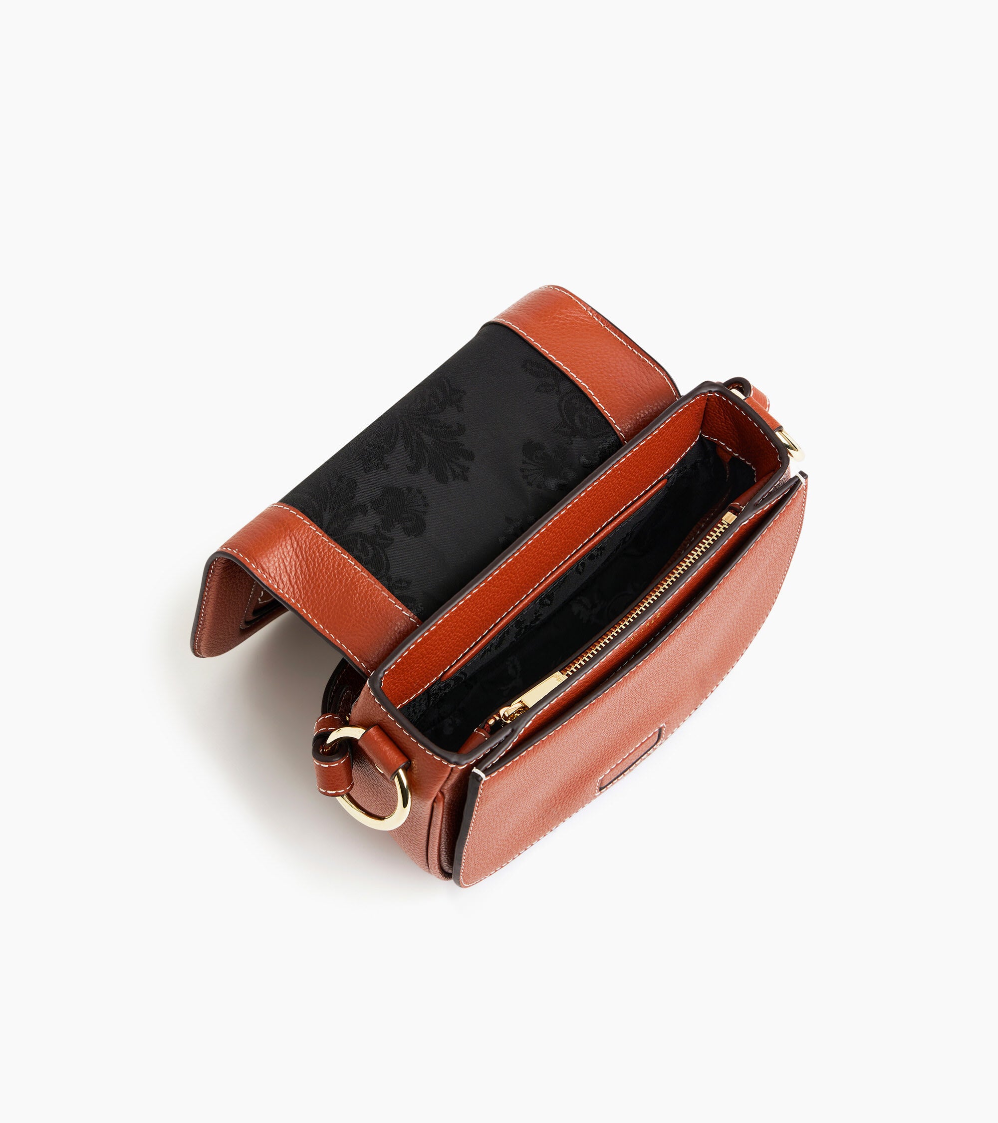 Ella small crossbody bag in grained leather