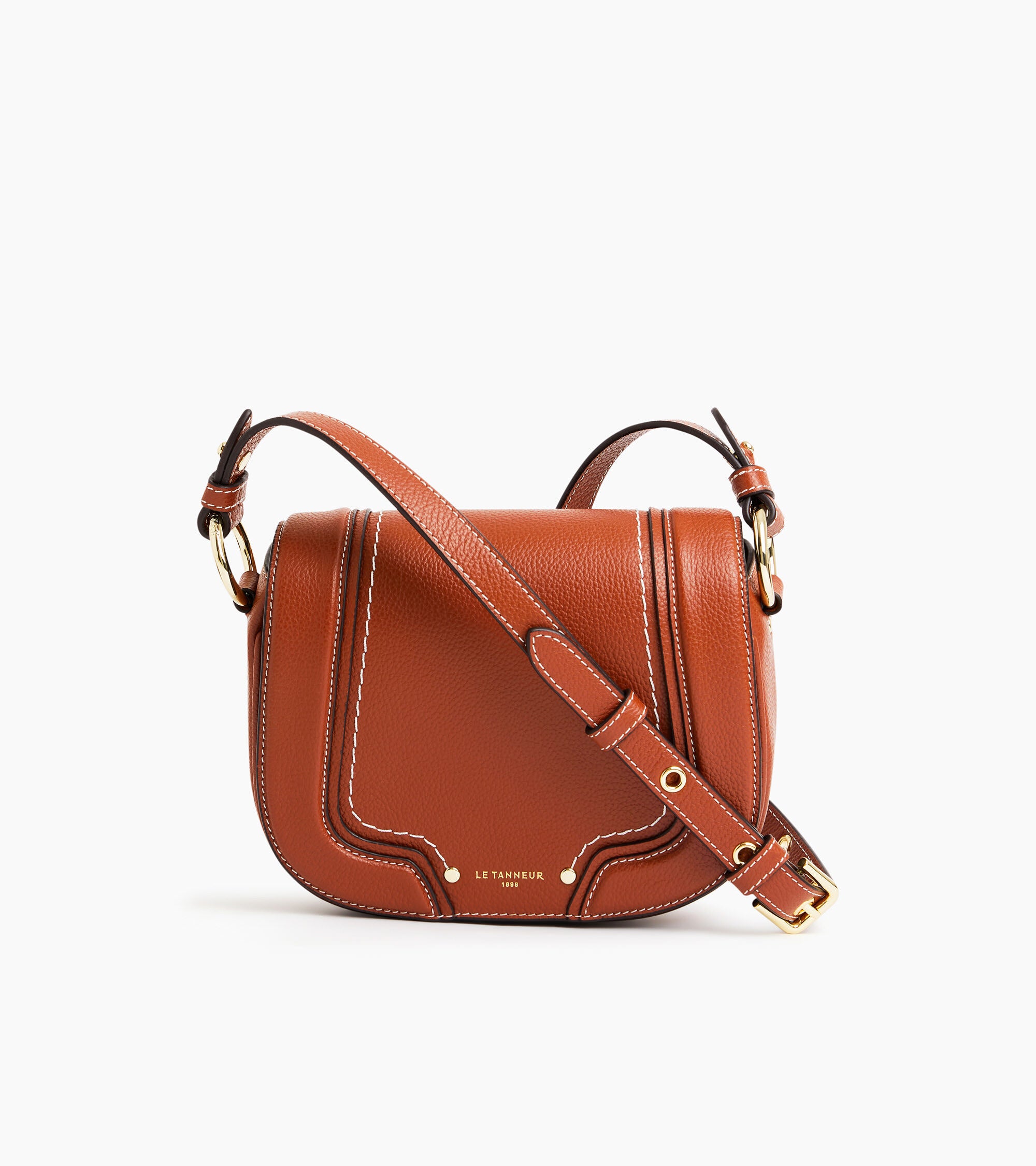 Ella small crossbody bag in grained leather