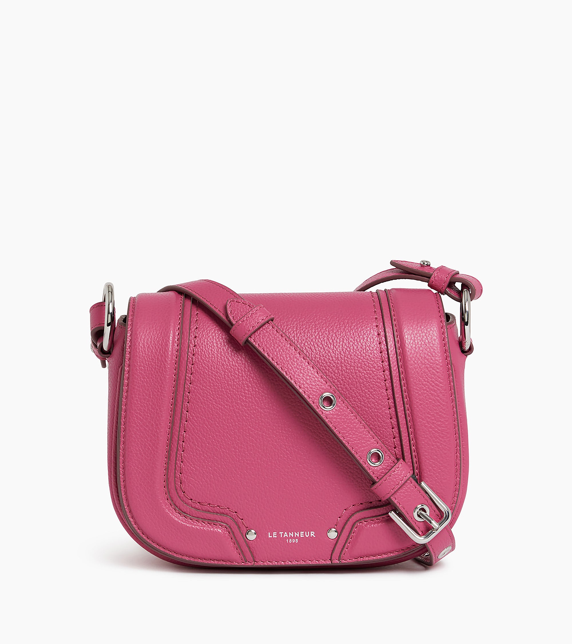 Ella small crossbody bag in grained leather