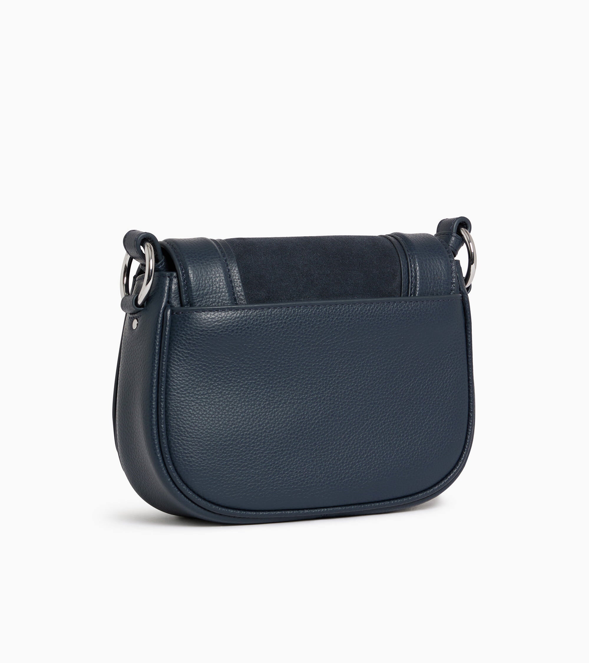 Ella small cross body bag in grained leather and nubuck