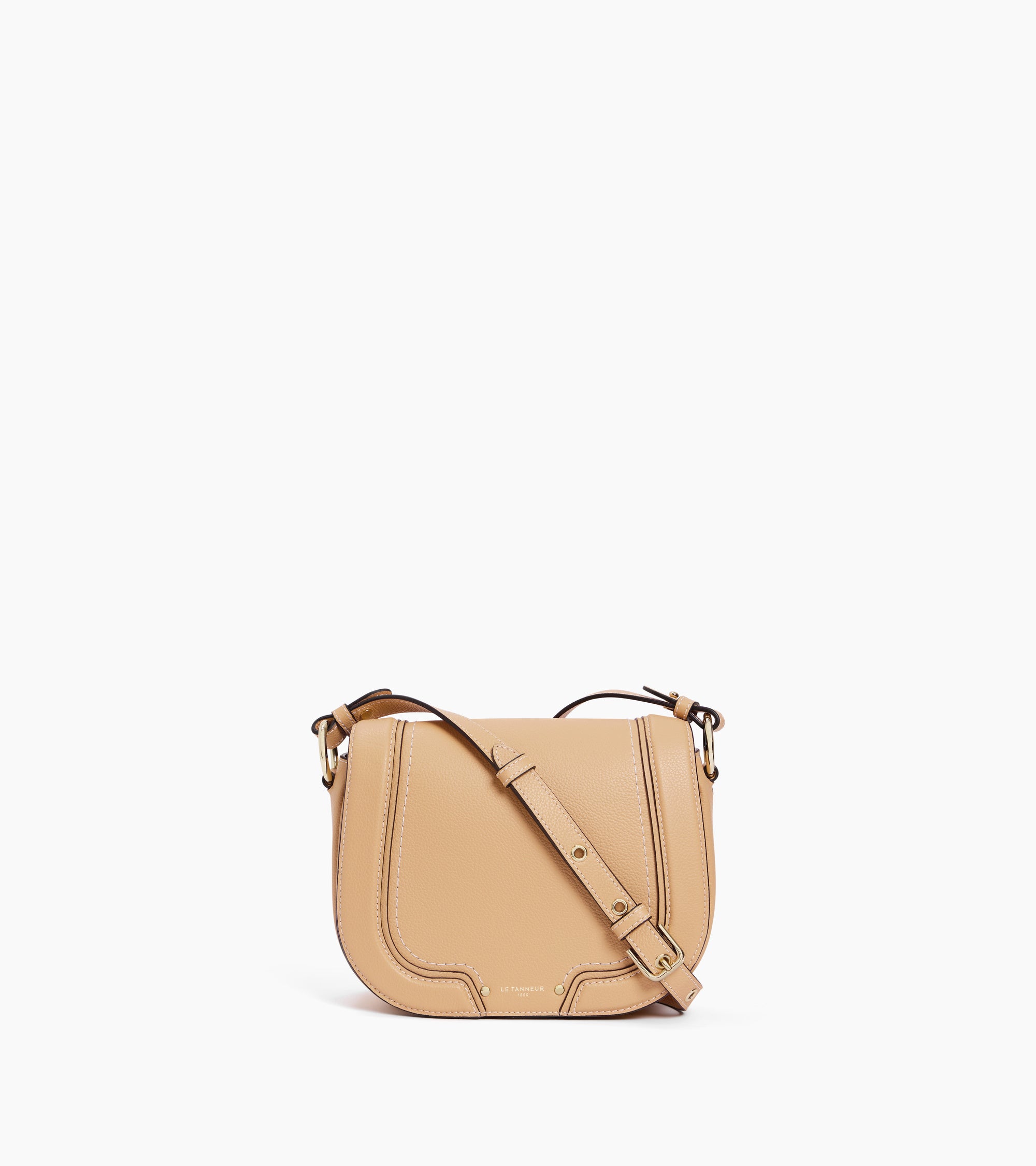 Ella medium crossbody bag in grained leather