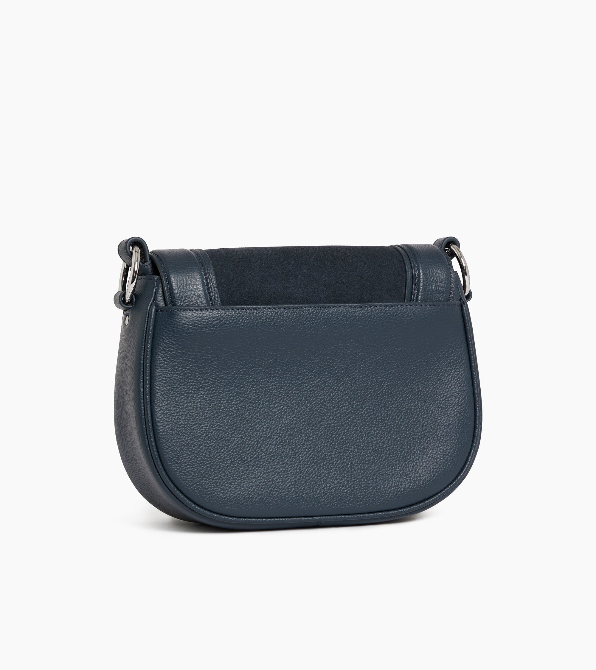 Ella medium crossbody bag in grained leather and nubuck