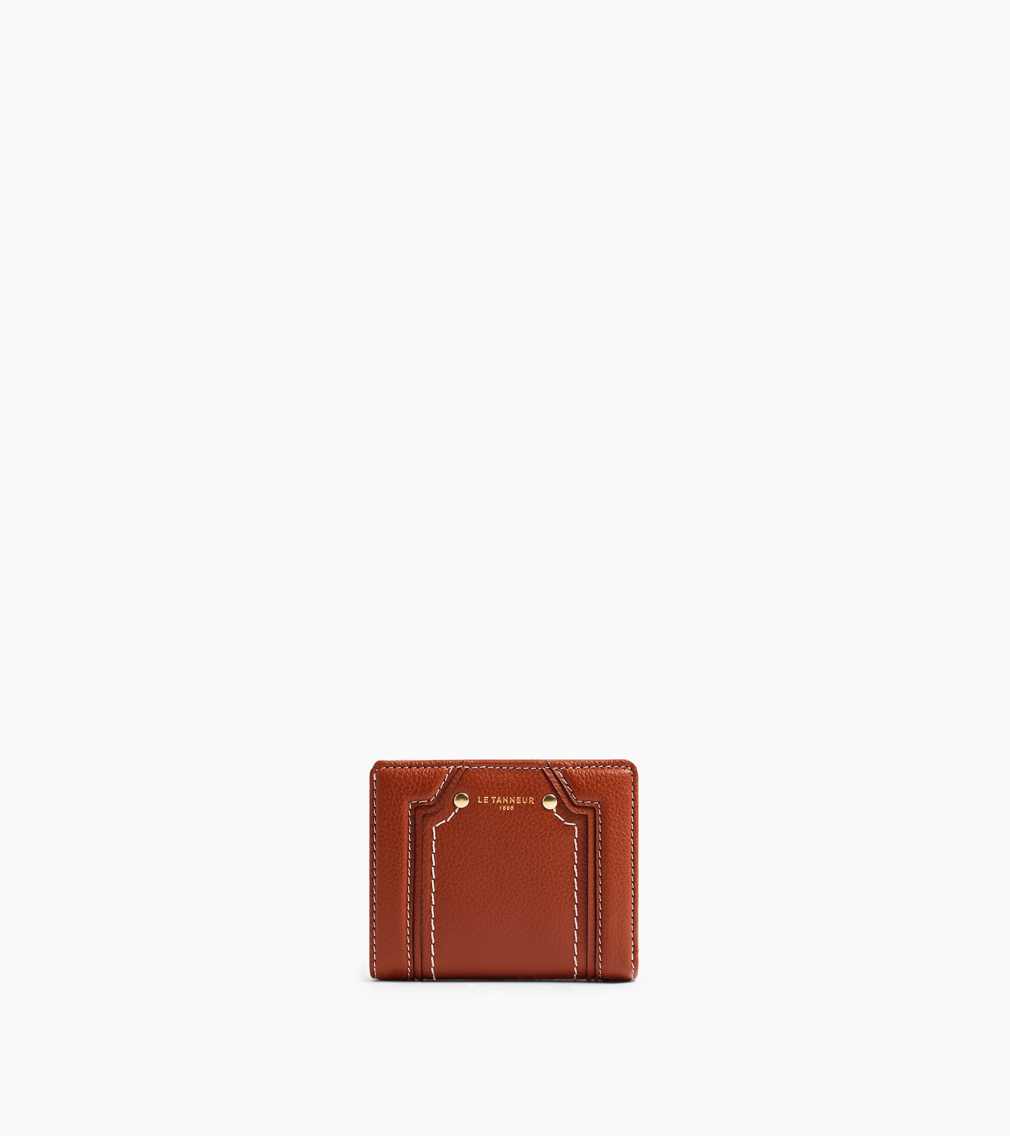 Ella small wallet in grained leather