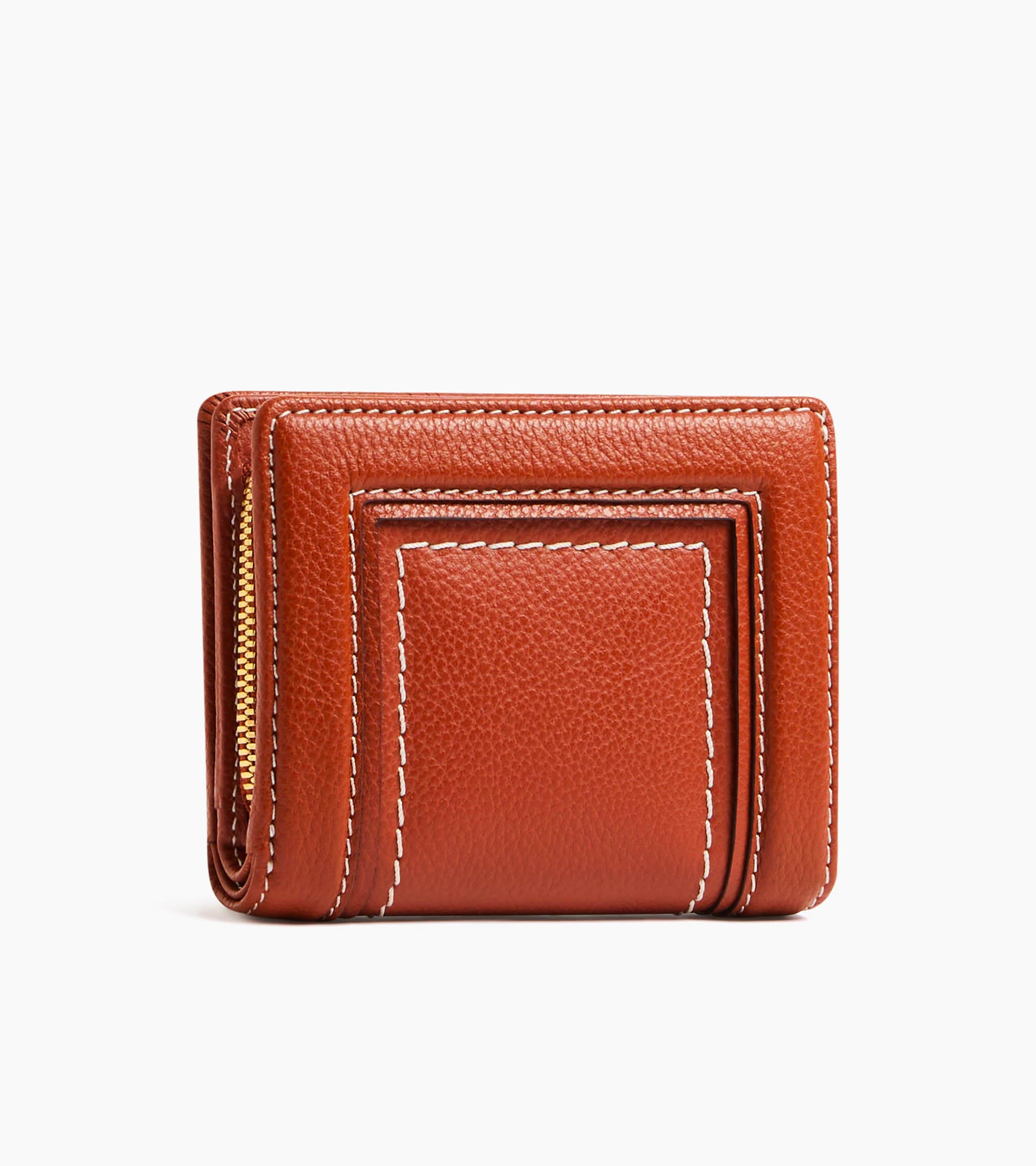 Ella small wallet in grained leather