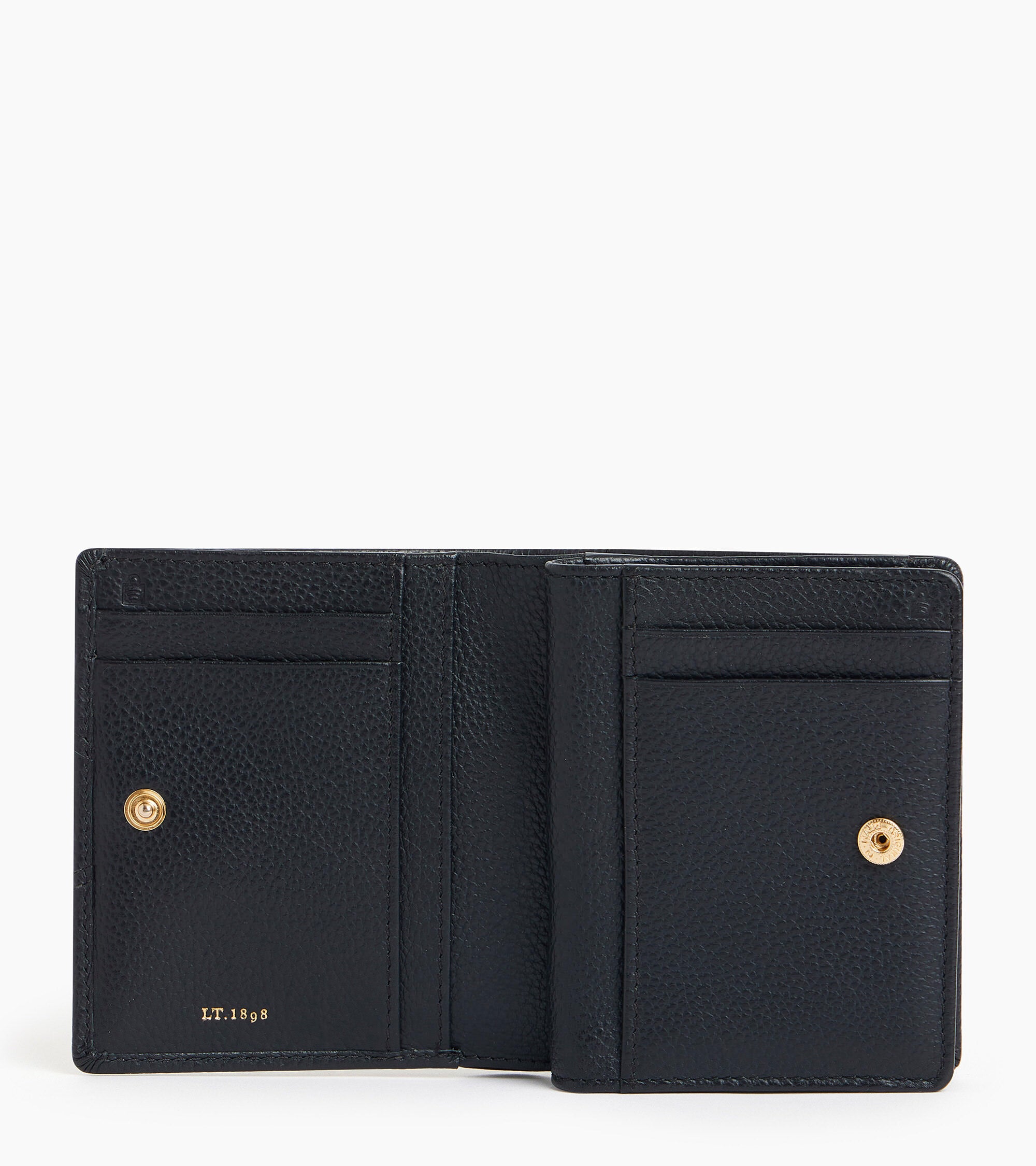 Ella small wallet in grained leather