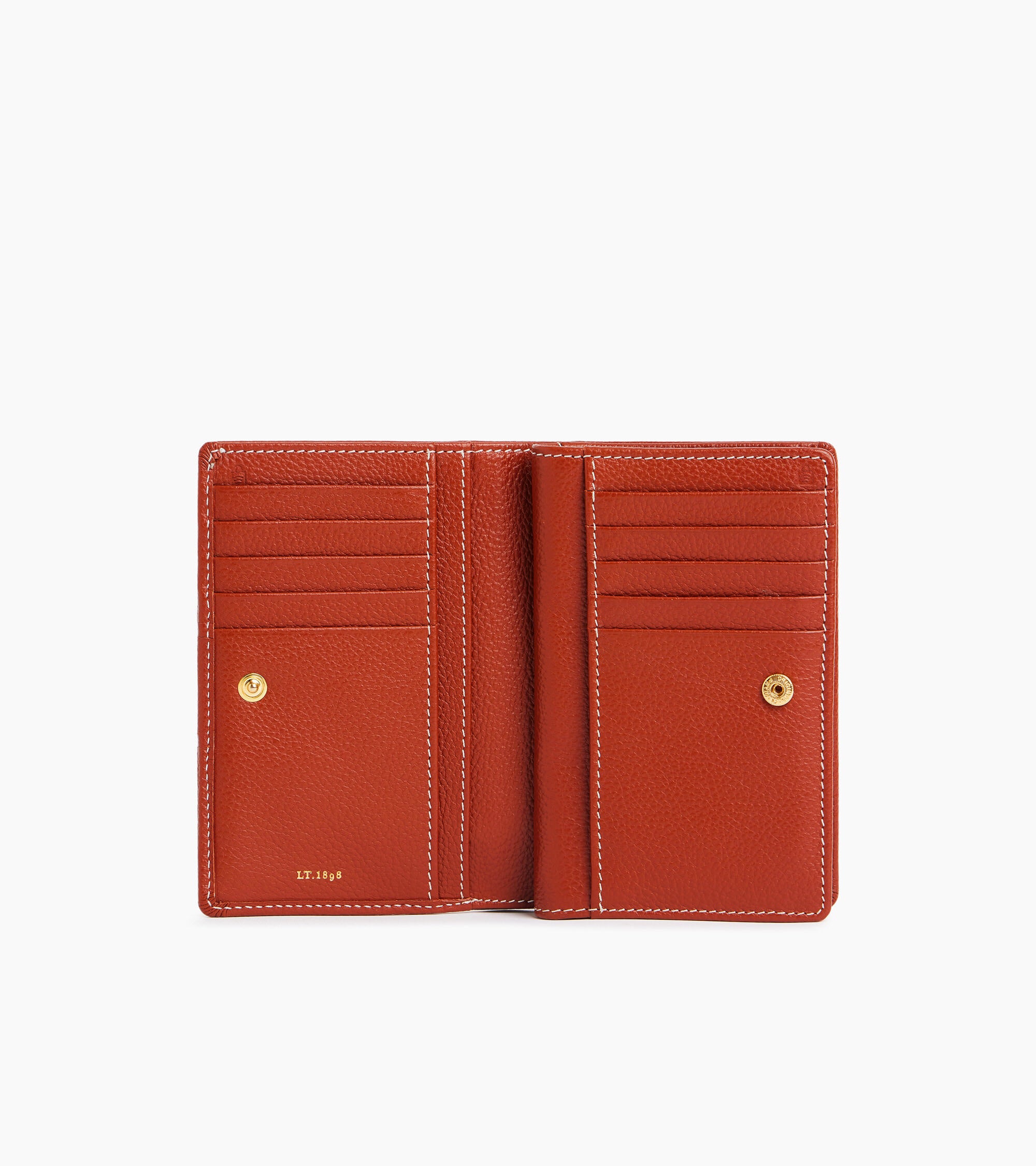 Ella medium wallet in grained leather