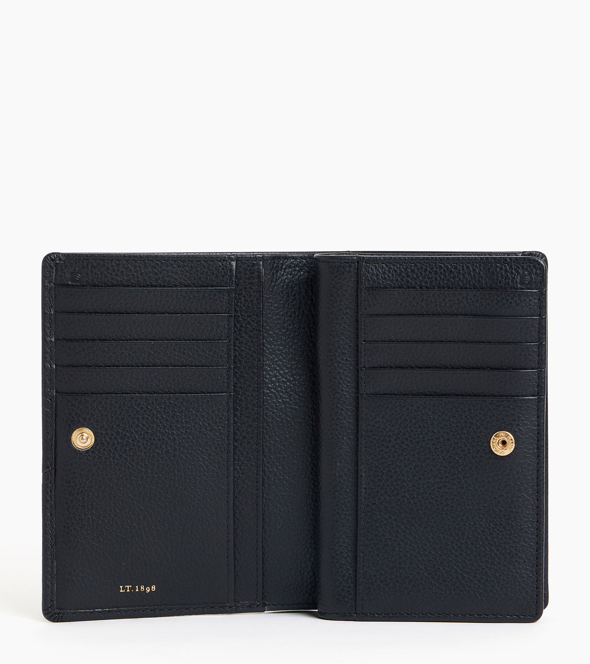 Ella medium wallet in grained leather