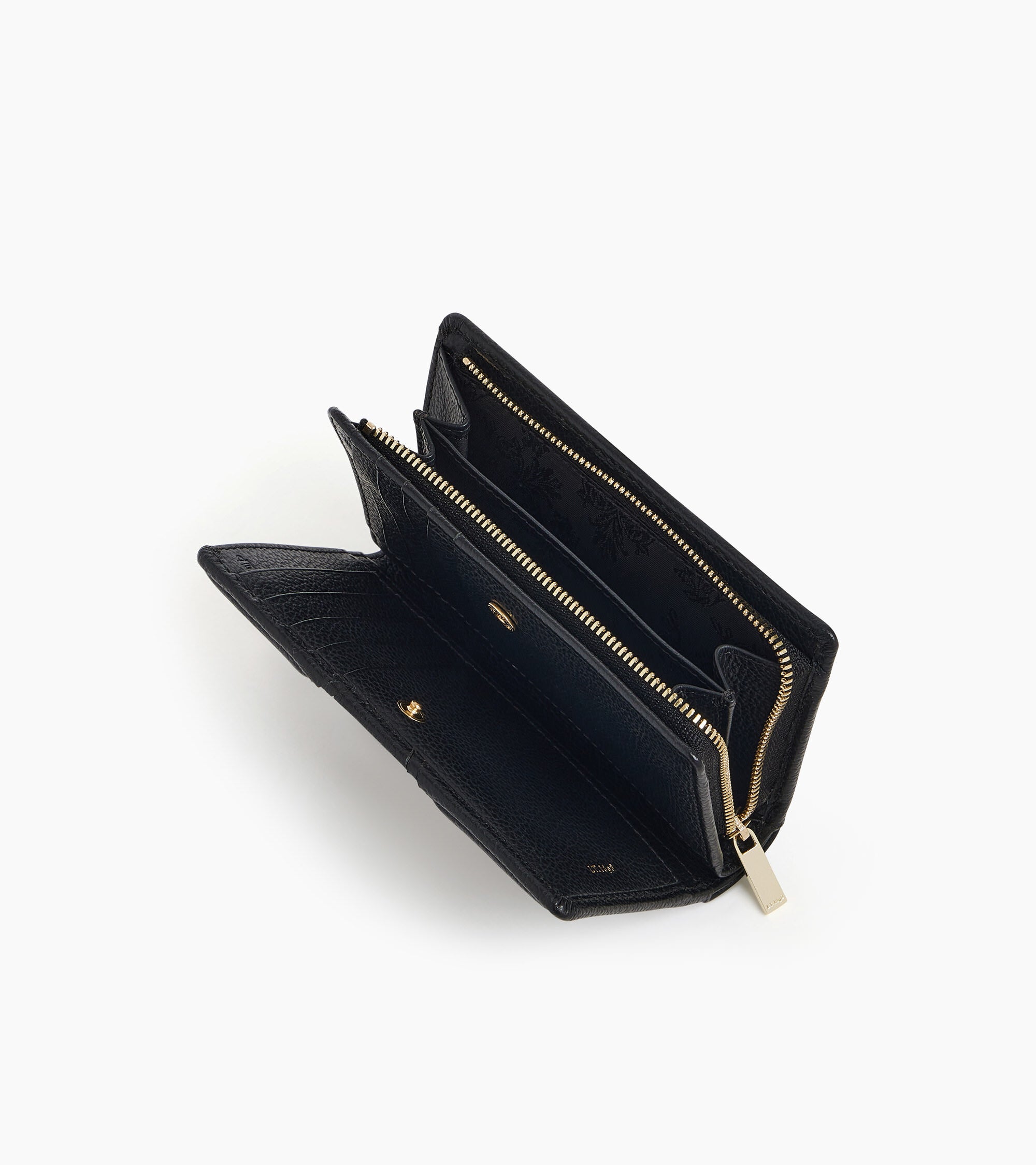 Ella medium wallet in grained leather