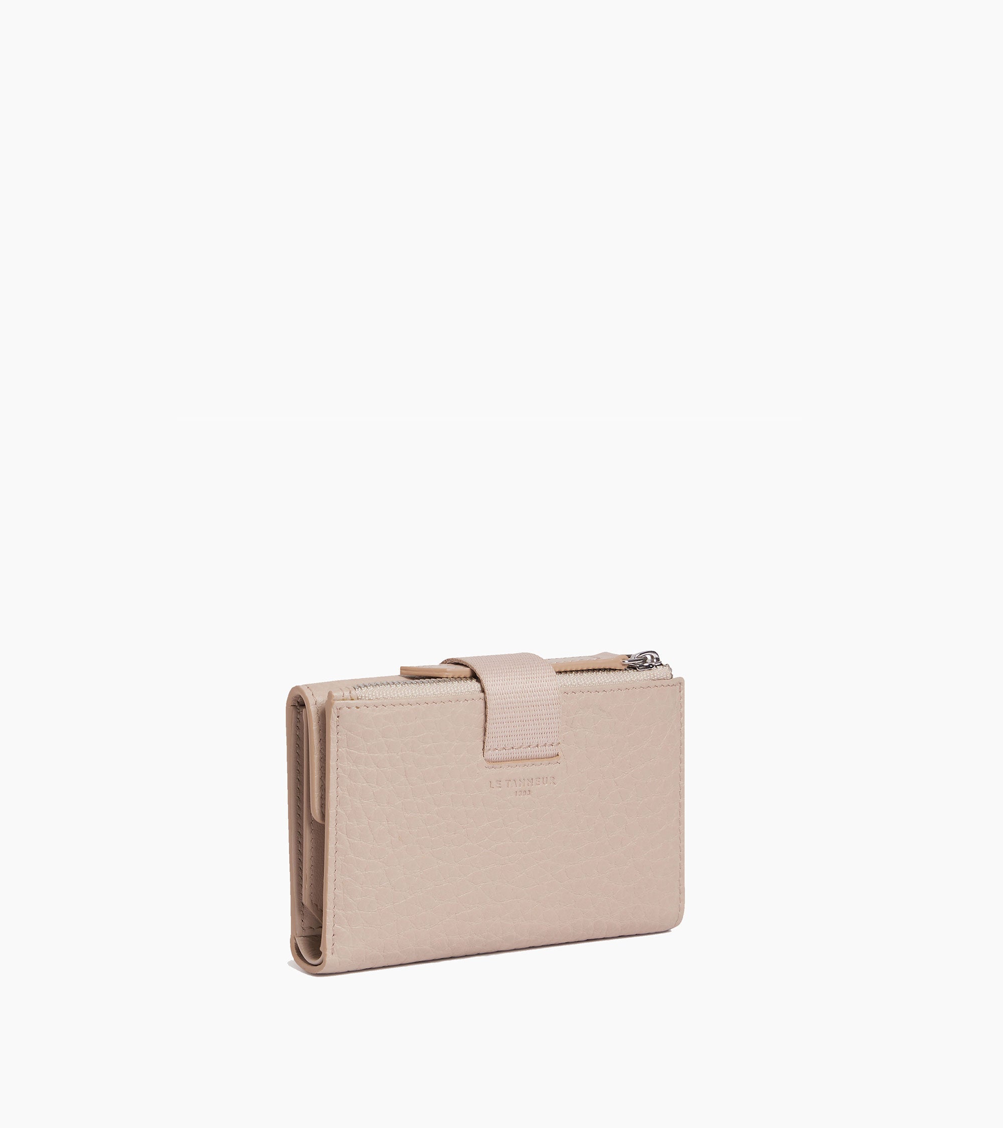 Noah cardholder in buffalo grain and smooth leather