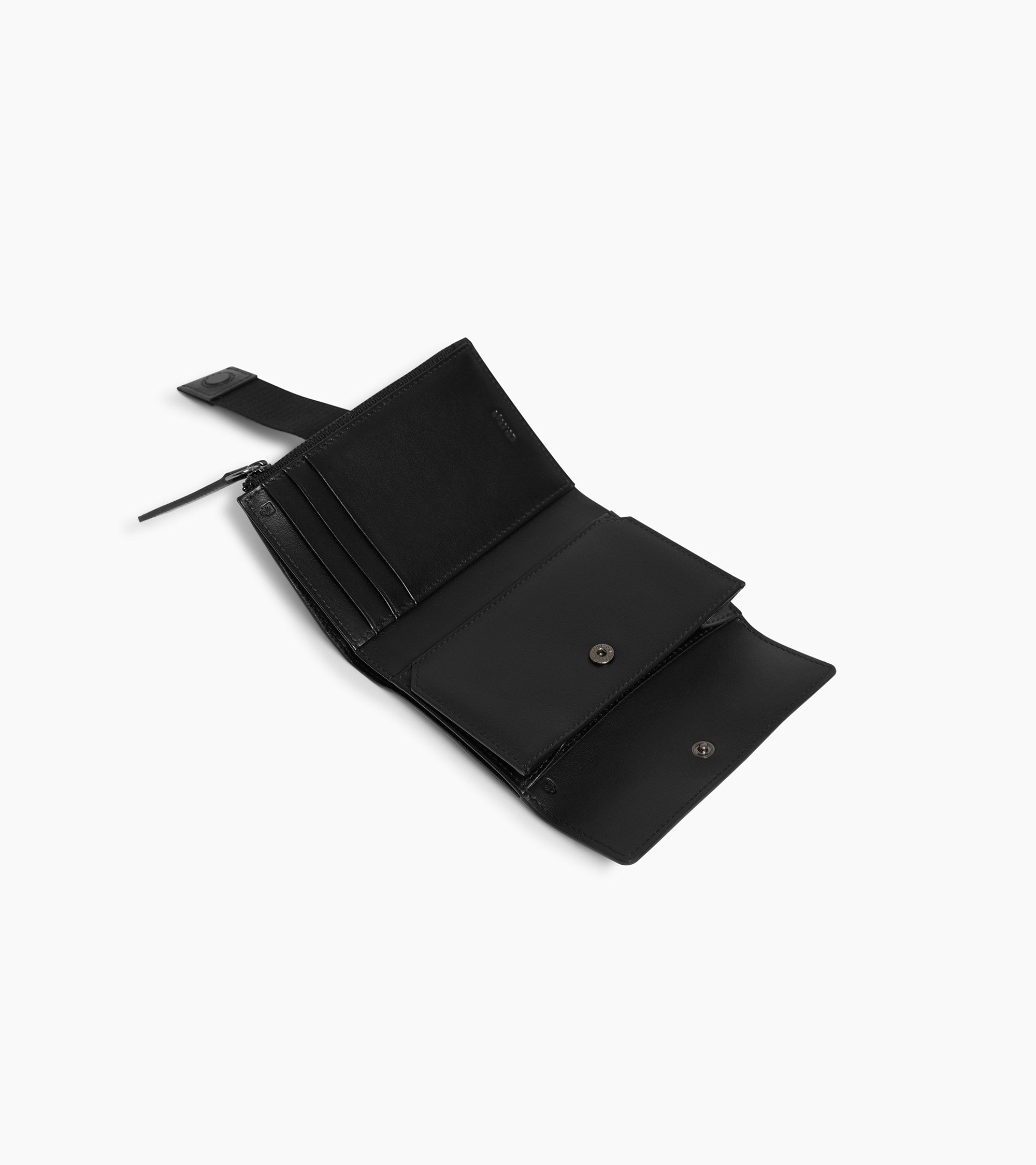 Noah card holder in buffalo grain leather and smooth leather