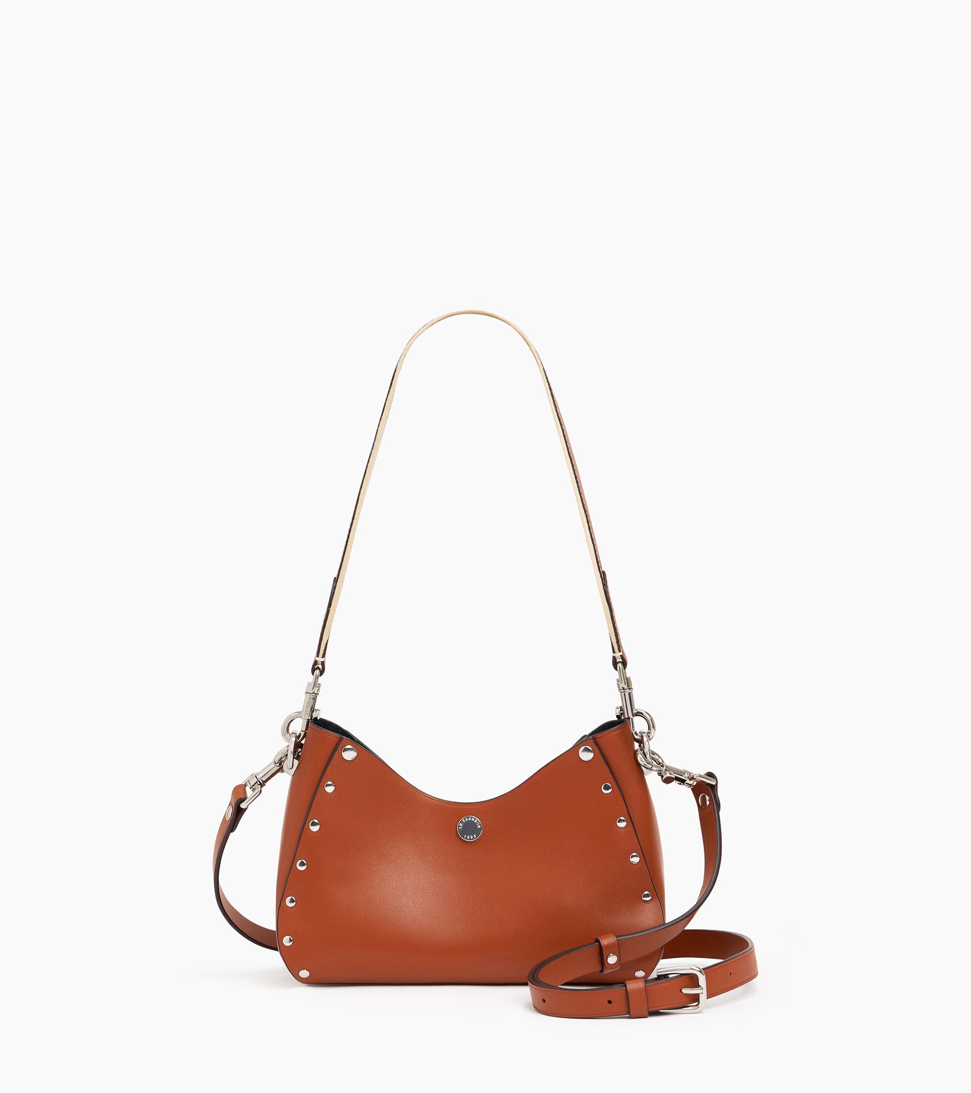 small shoulder bag in smooth leather