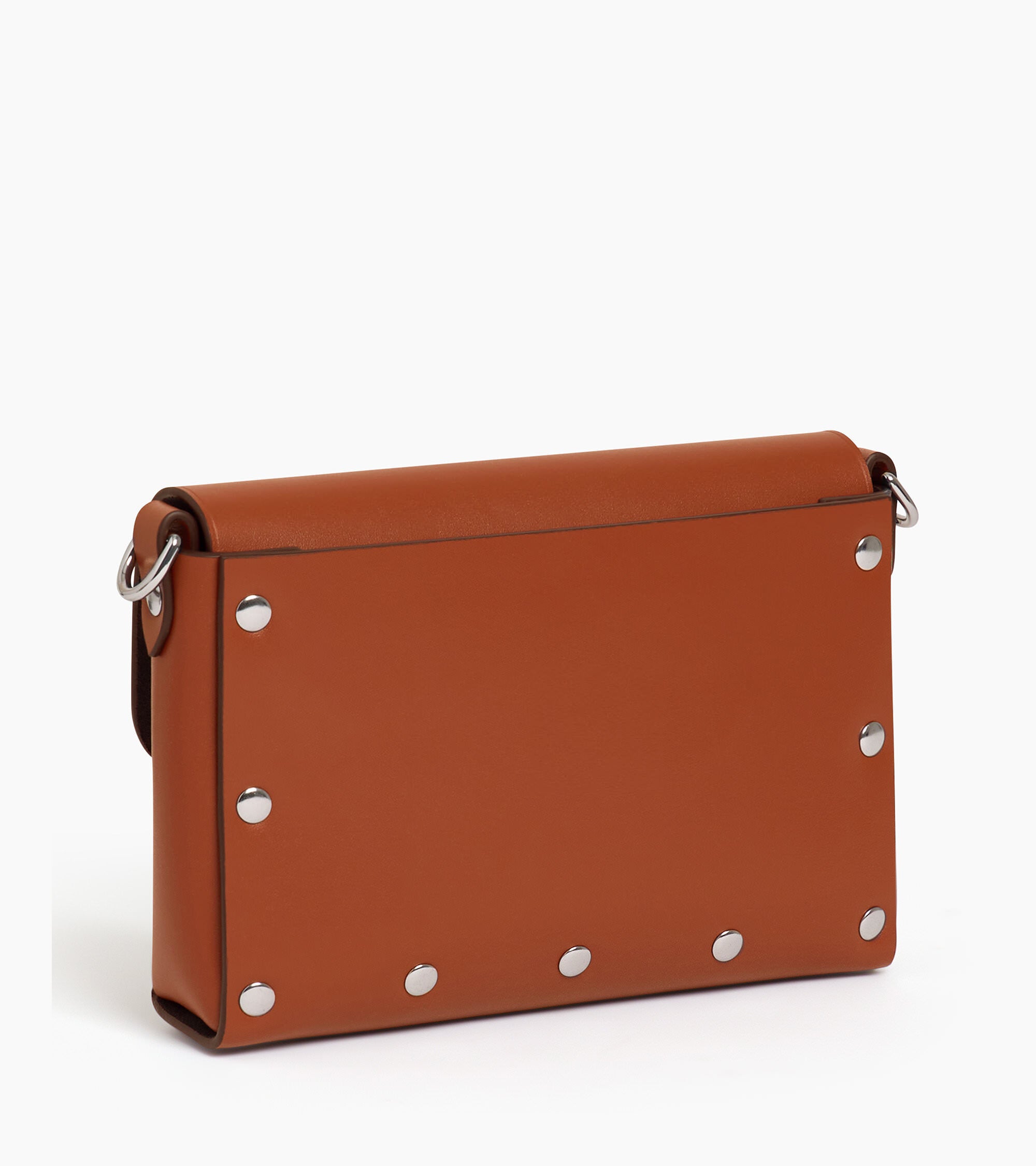 Sans Couture pouch with flap and detachable shoulder straps in smooth leather