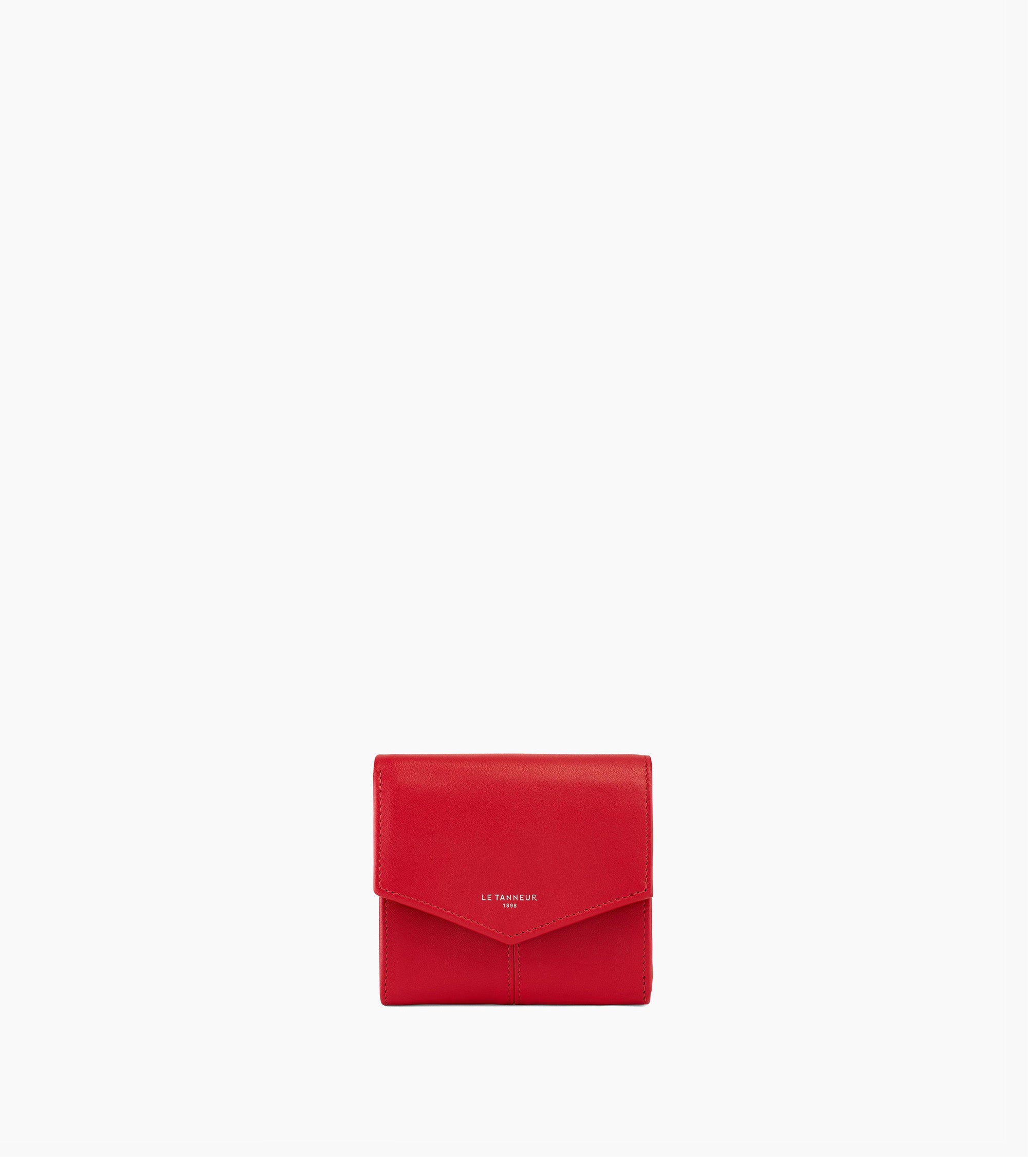 Charlotte small zipped wallet in smooth leather