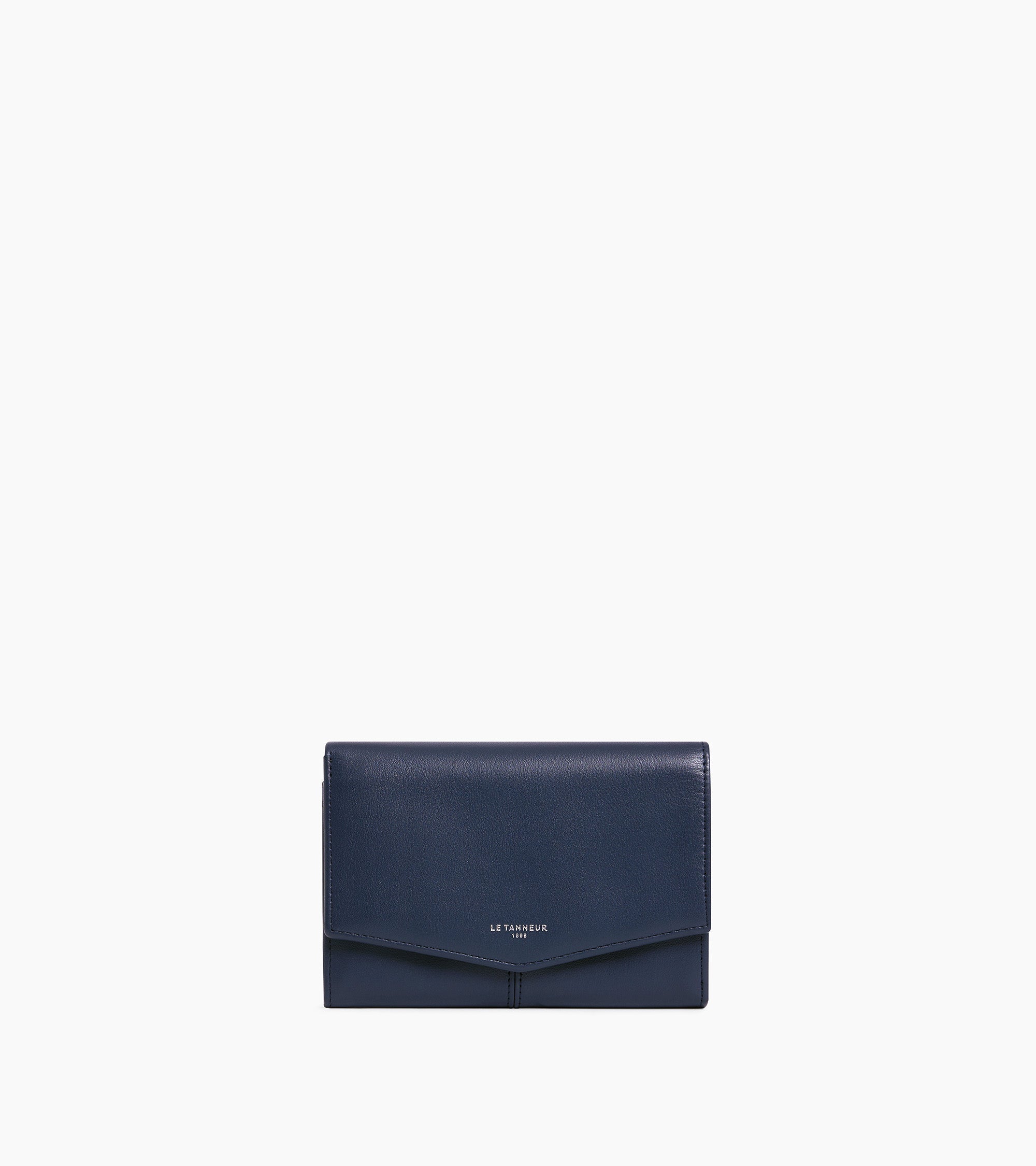 Charlotte large zipped wallet in smooth leather