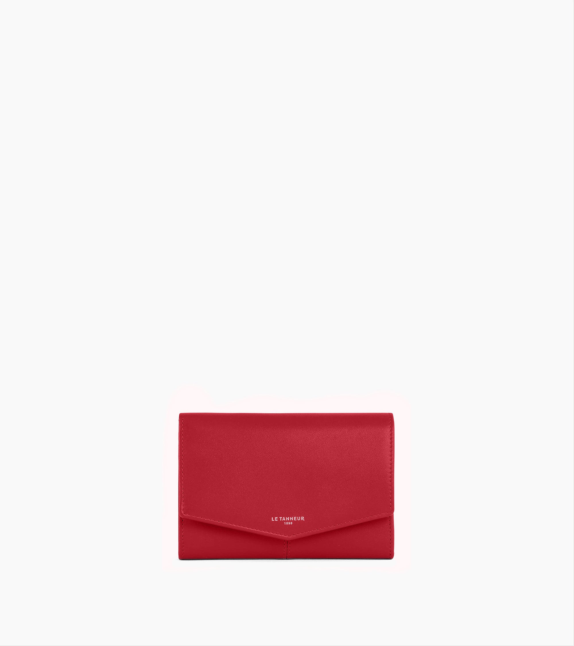 Charlotte large zipped wallet in smooth leather