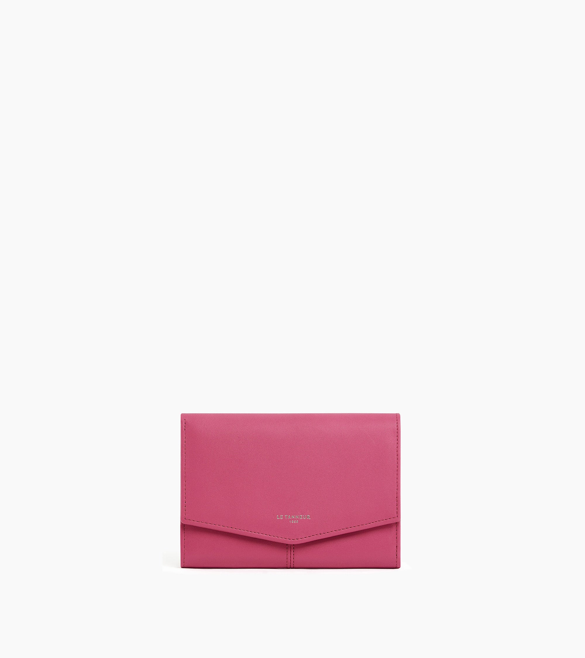 Charlotte large zipped wallet in smooth leather