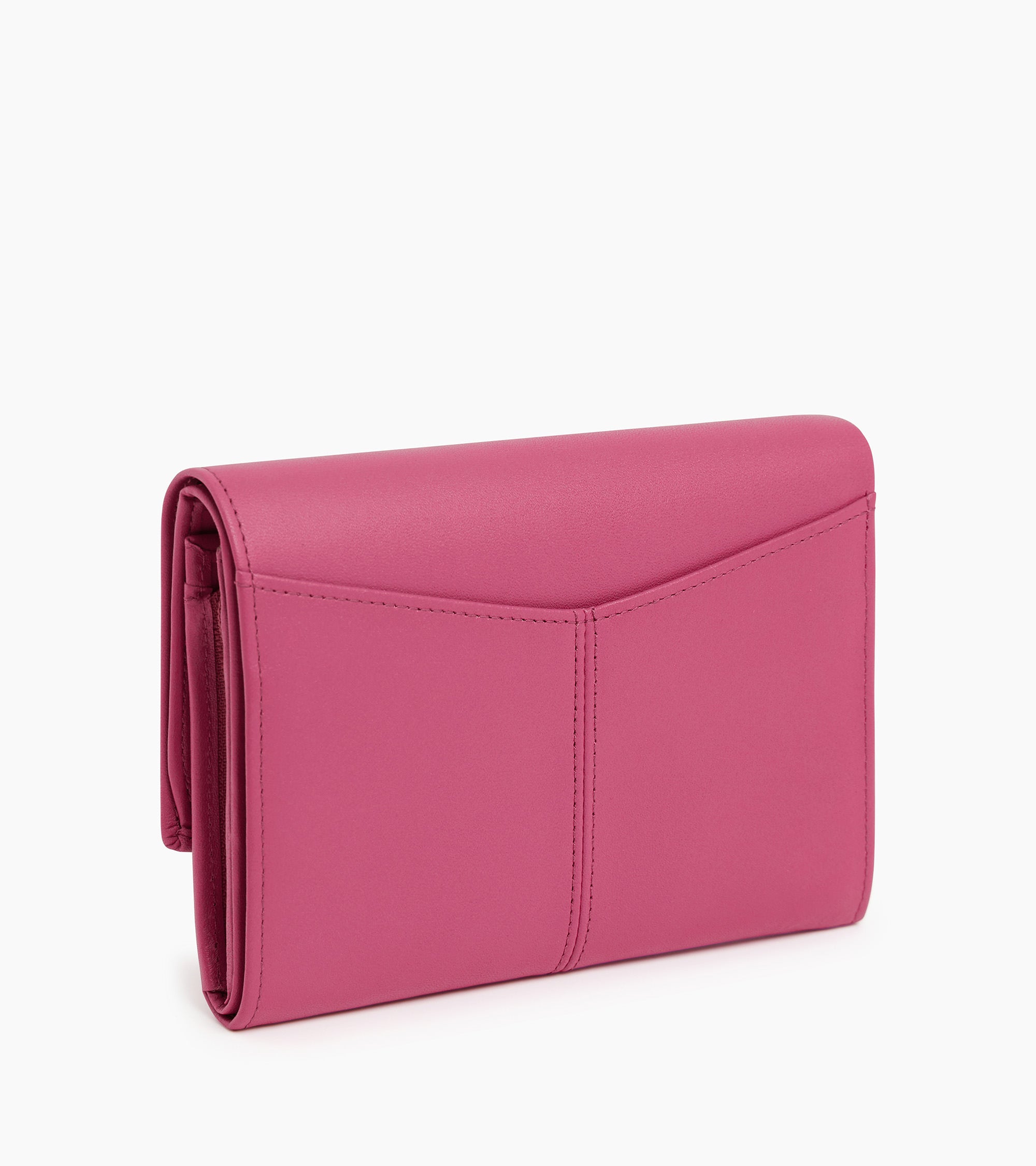 Charlotte large zipped wallet in smooth leather