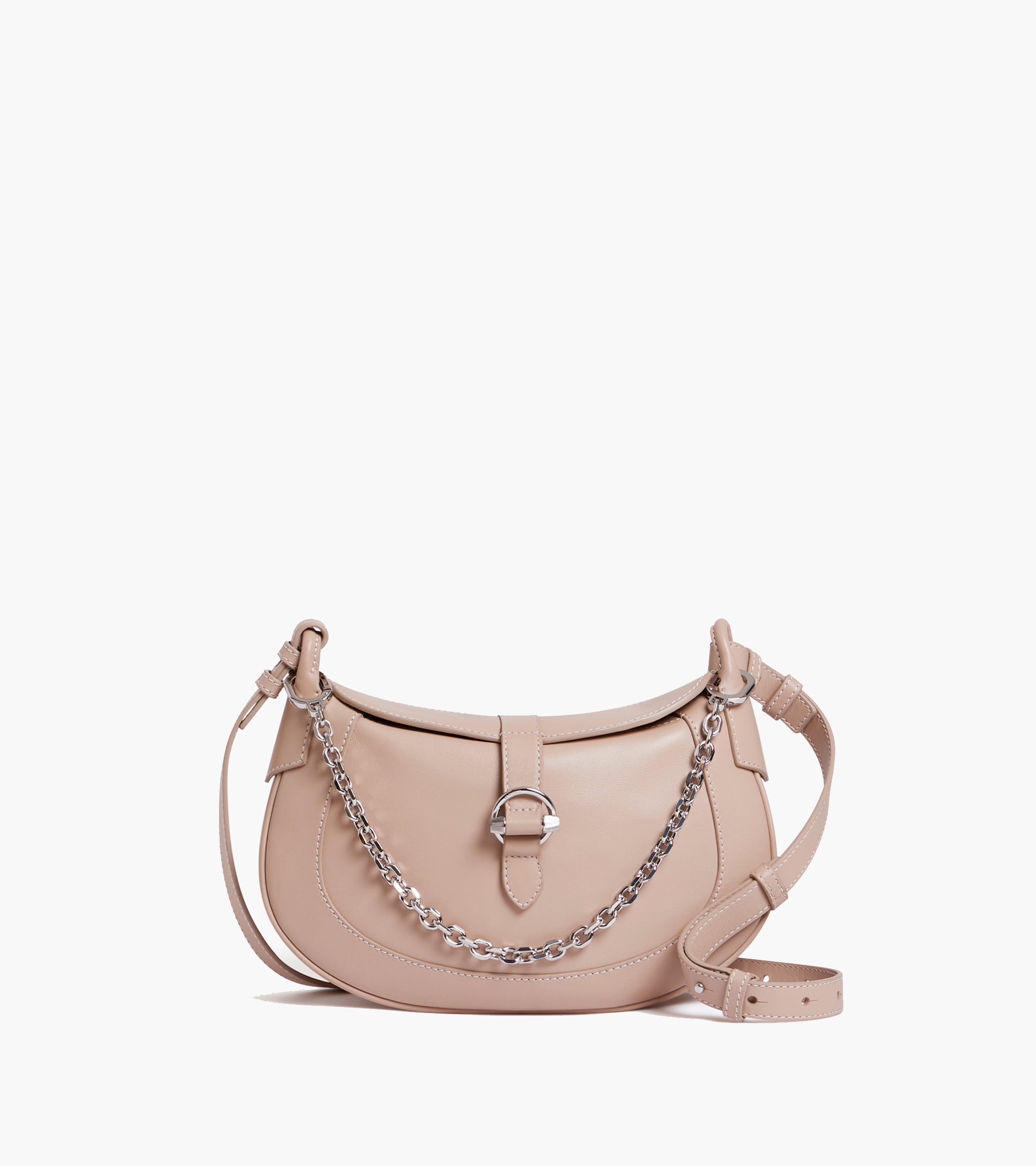 Pia small shoulder bag in smooth leather