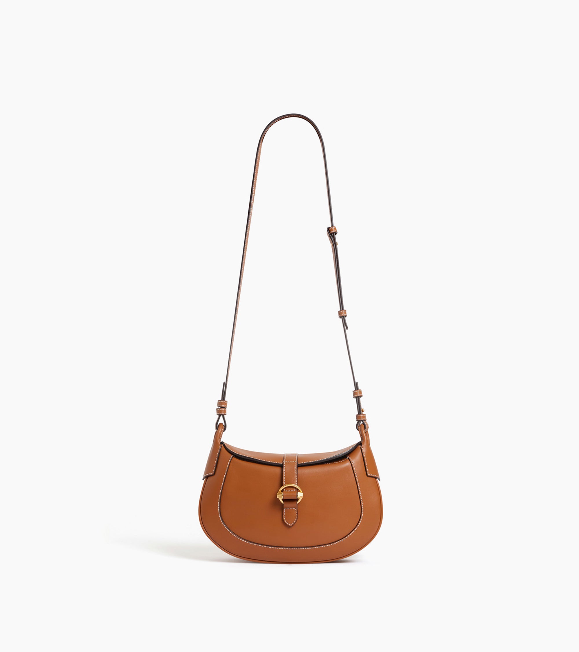 Pia small shoulder bag in smooth leather