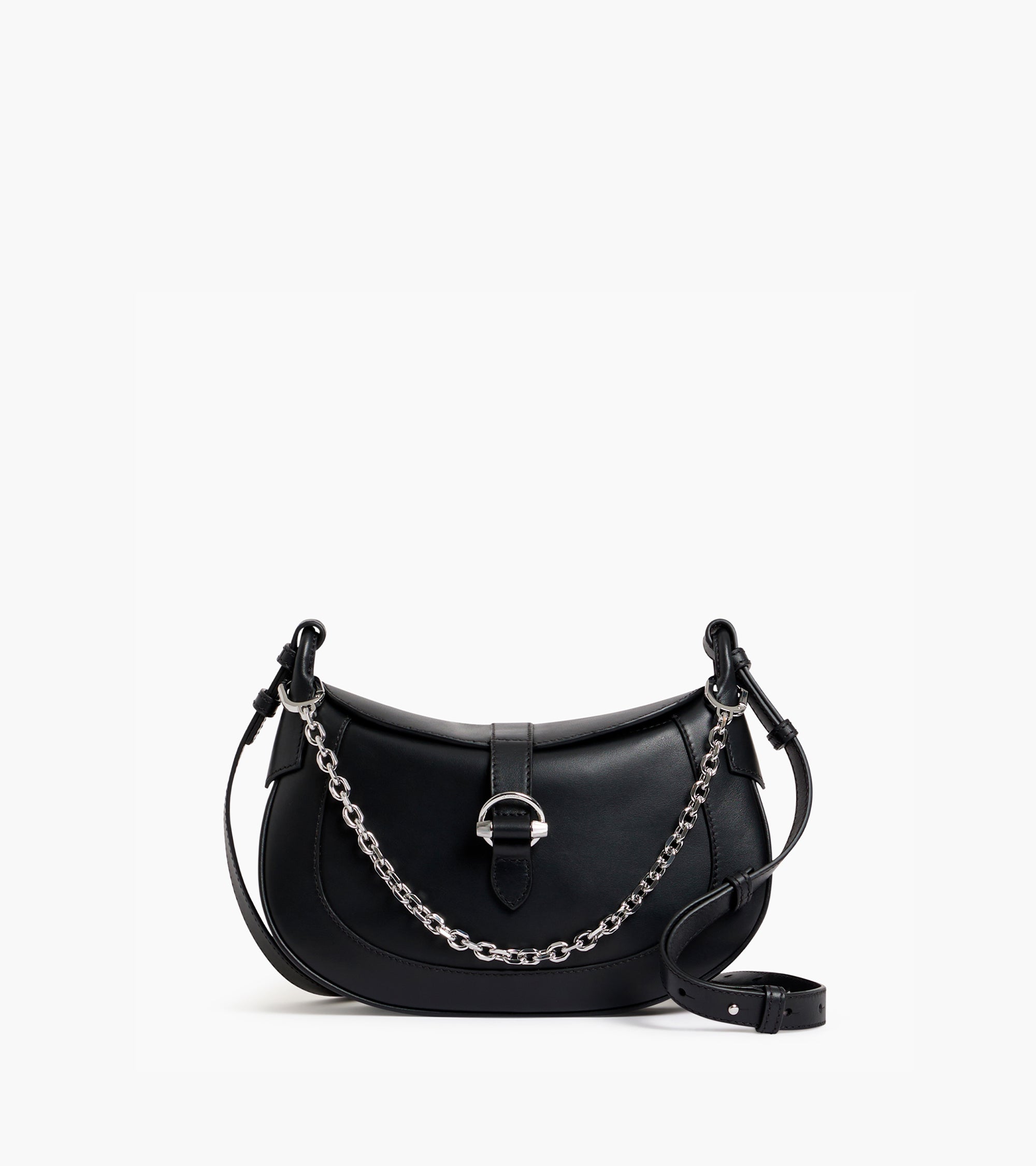 Pia small shoulder bag in smooth leather