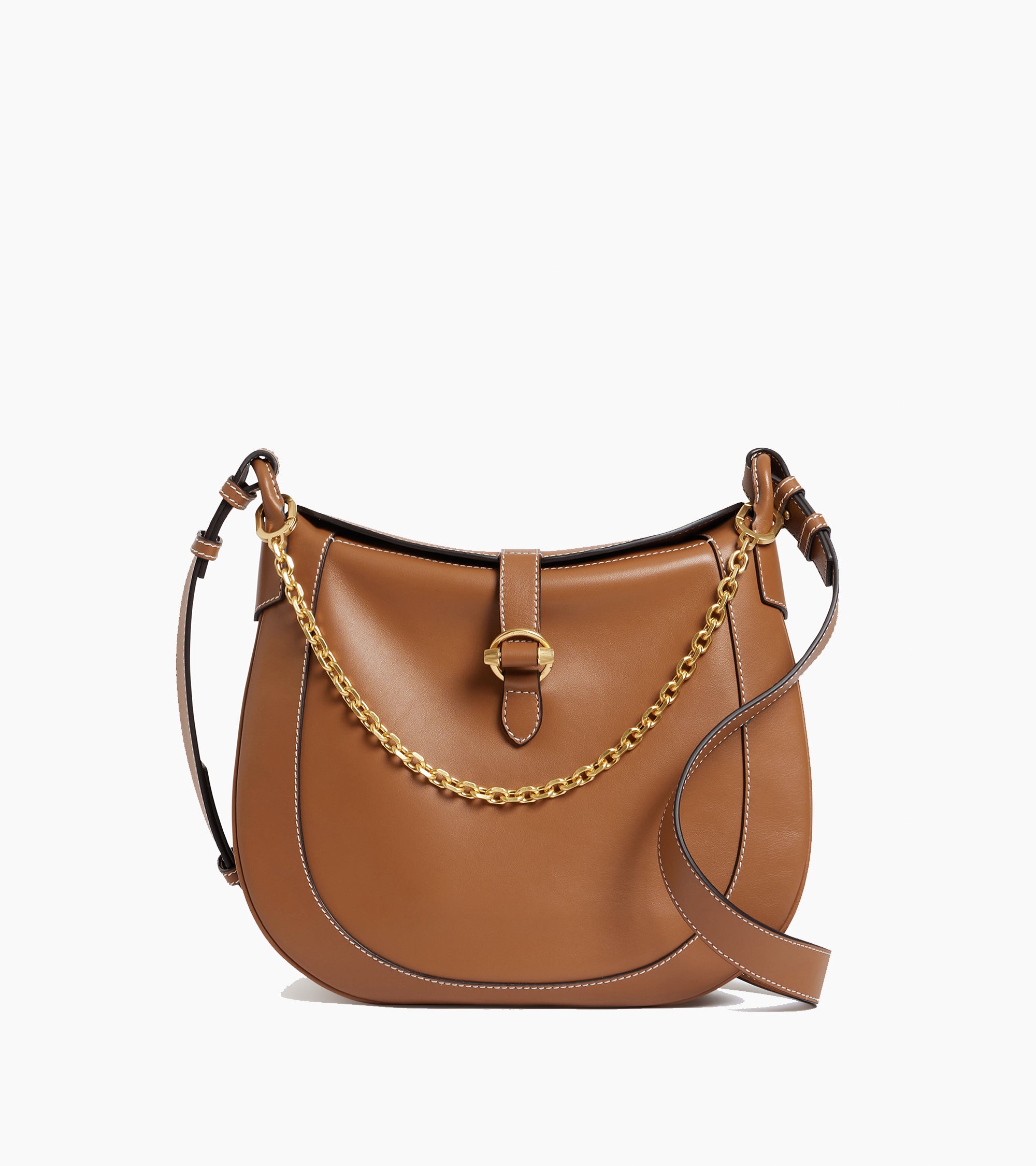 Pia large shoulder bag in smooth leather