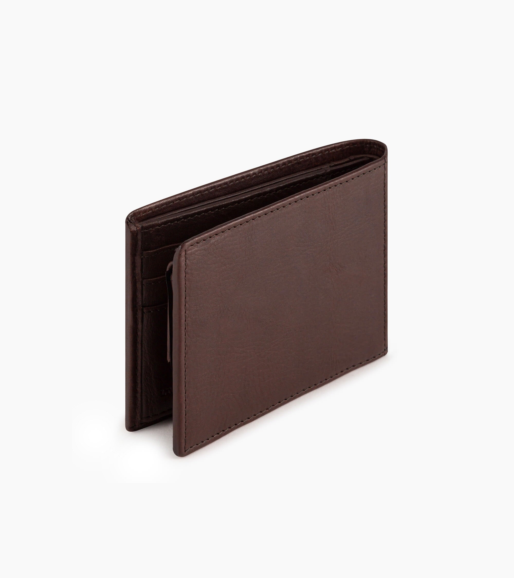 Gary horizontal zipped pocket wallet in oiled leather