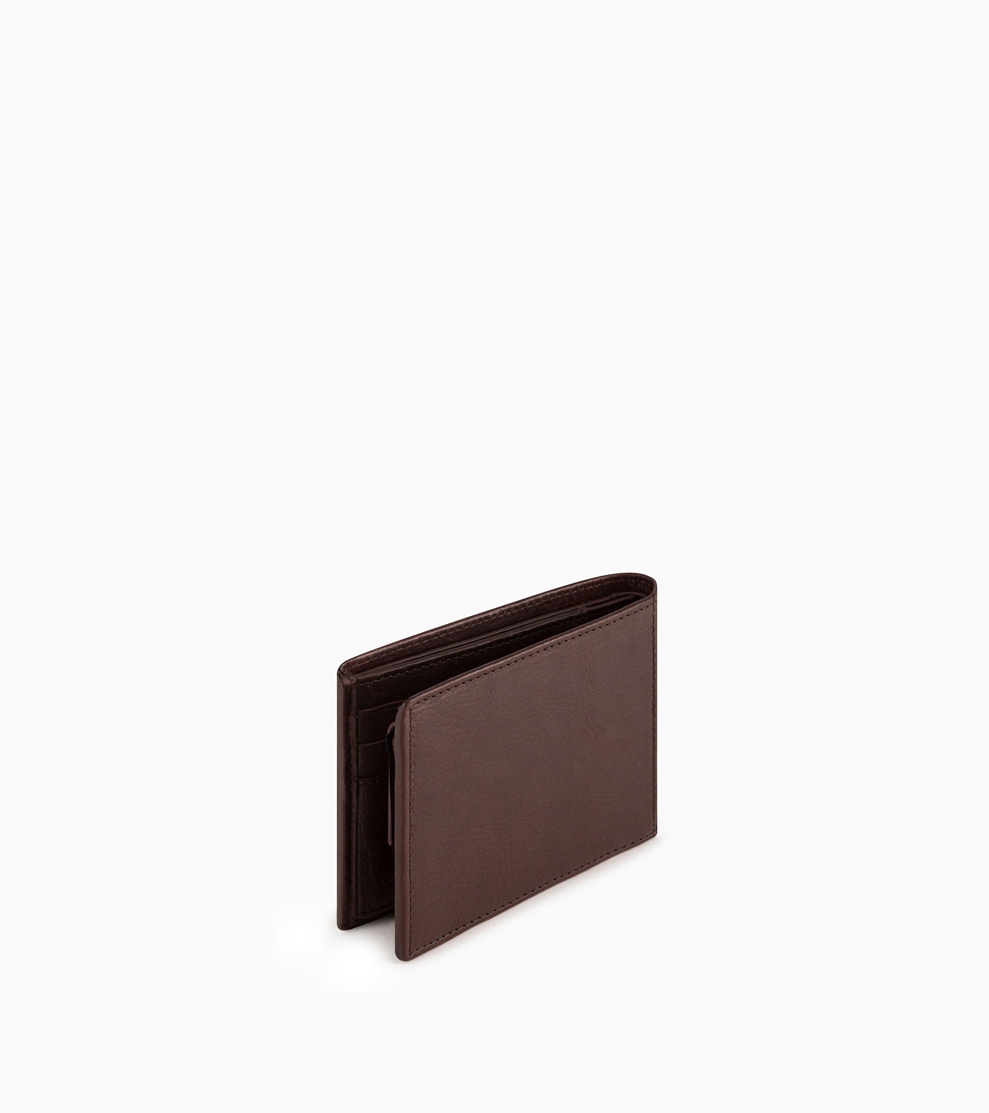 Gary horizontal zipped pocket wallet in oiled leather