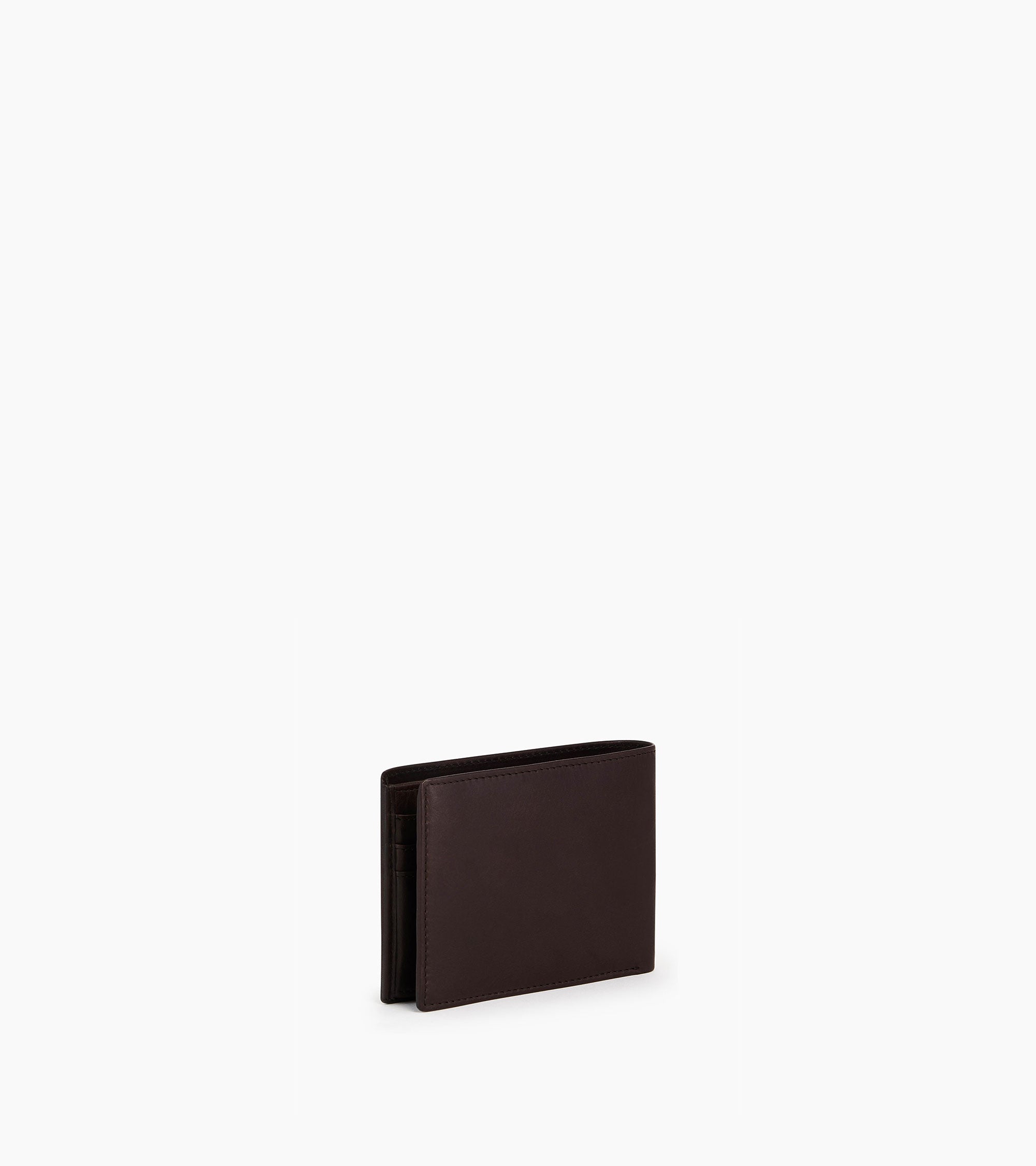 Gary medium horizontal wallet model 2 flaps in oiled leather