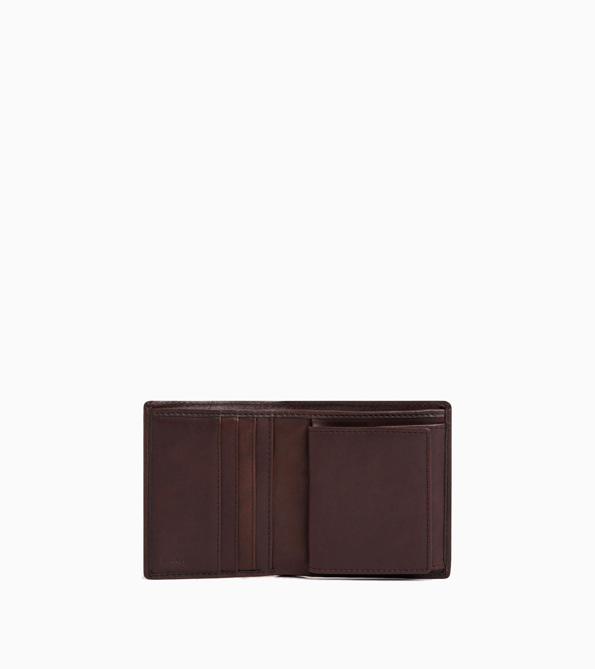 Gary coin purse with billfold in oiled leather