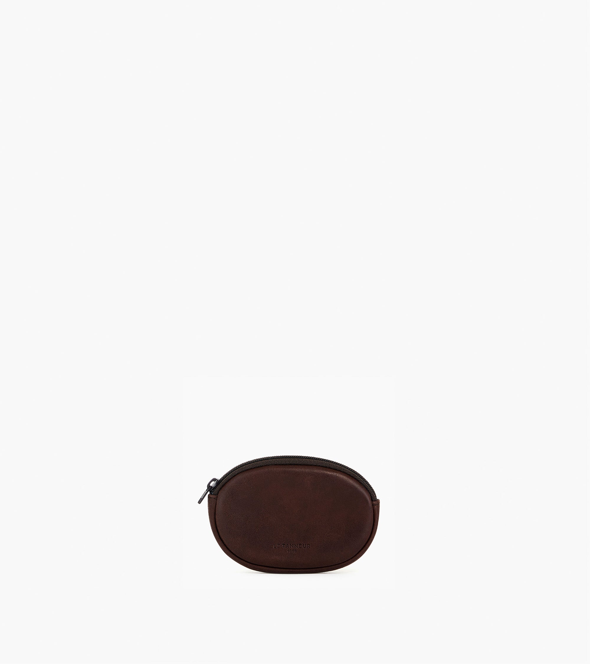 Gary zipped coin purse in oiled leather